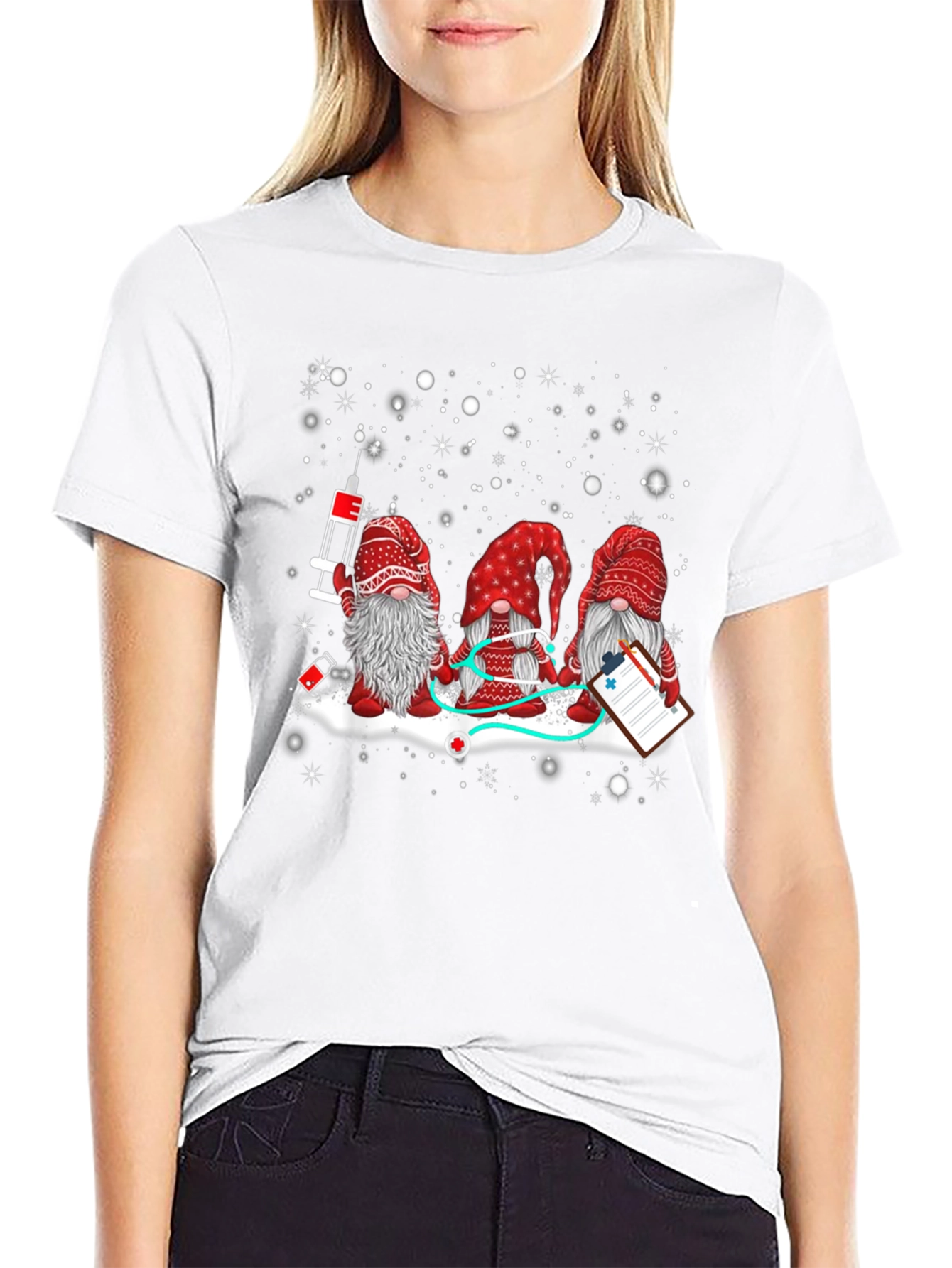 Camiseta Gnomos Enfermeros Navideños