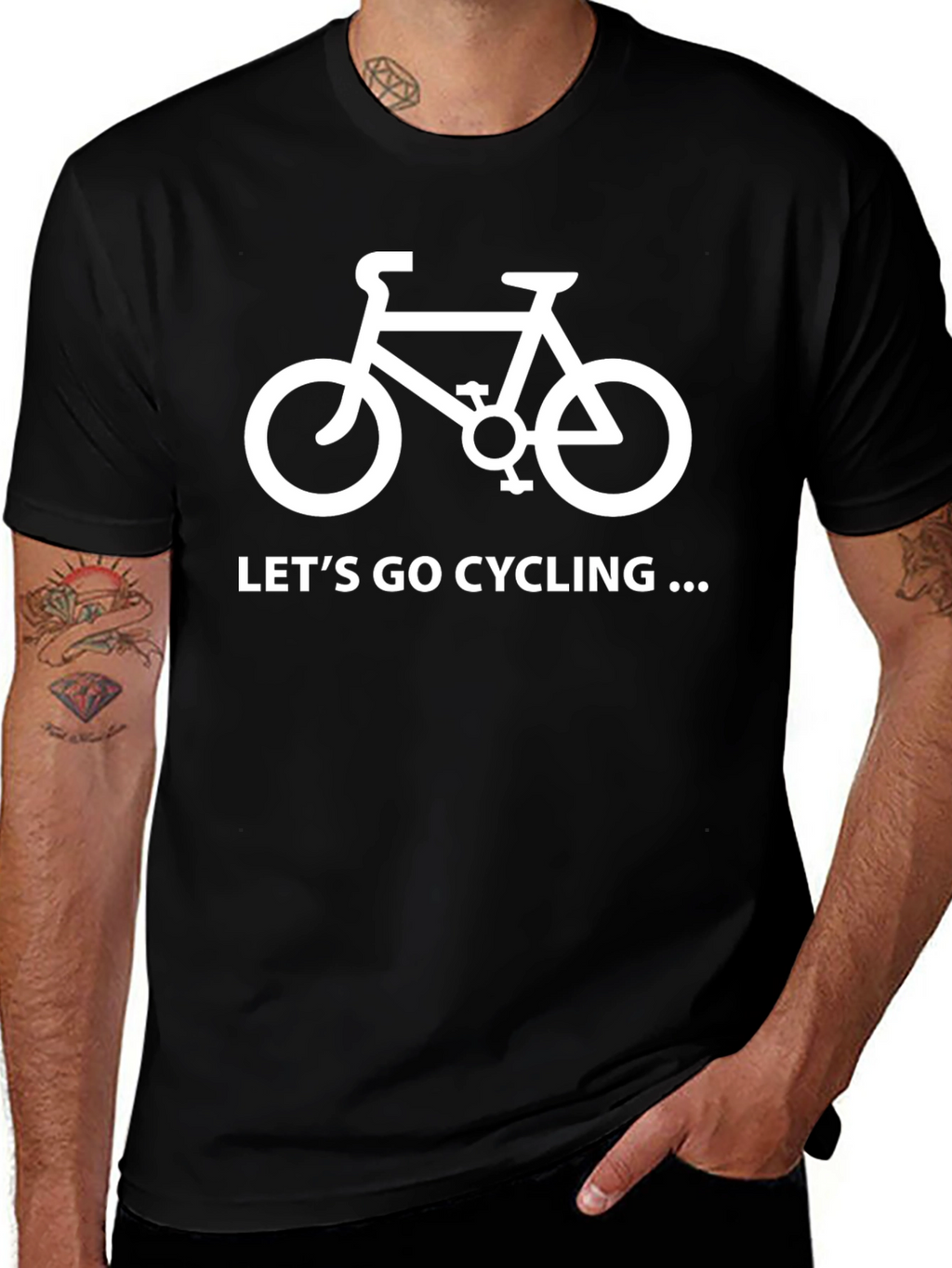 Camiseta Negra Ciclismo: ¡Vamos en Bici!