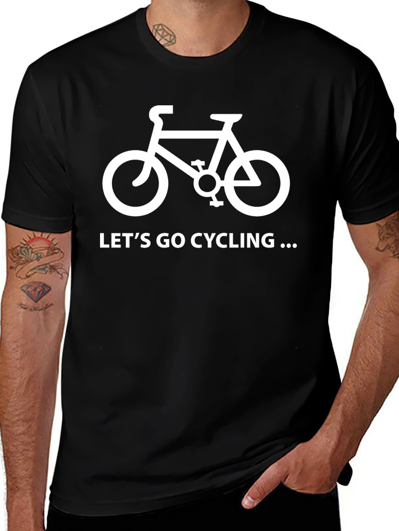 Camiseta Negra Ciclismo: ¡Vamos en Bici!