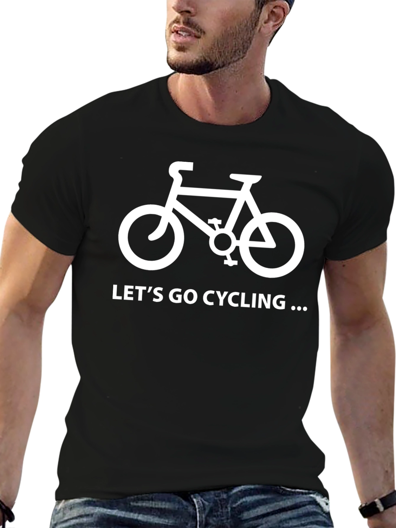 Camiseta Negra Ciclismo: ¡Vamos en Bici!