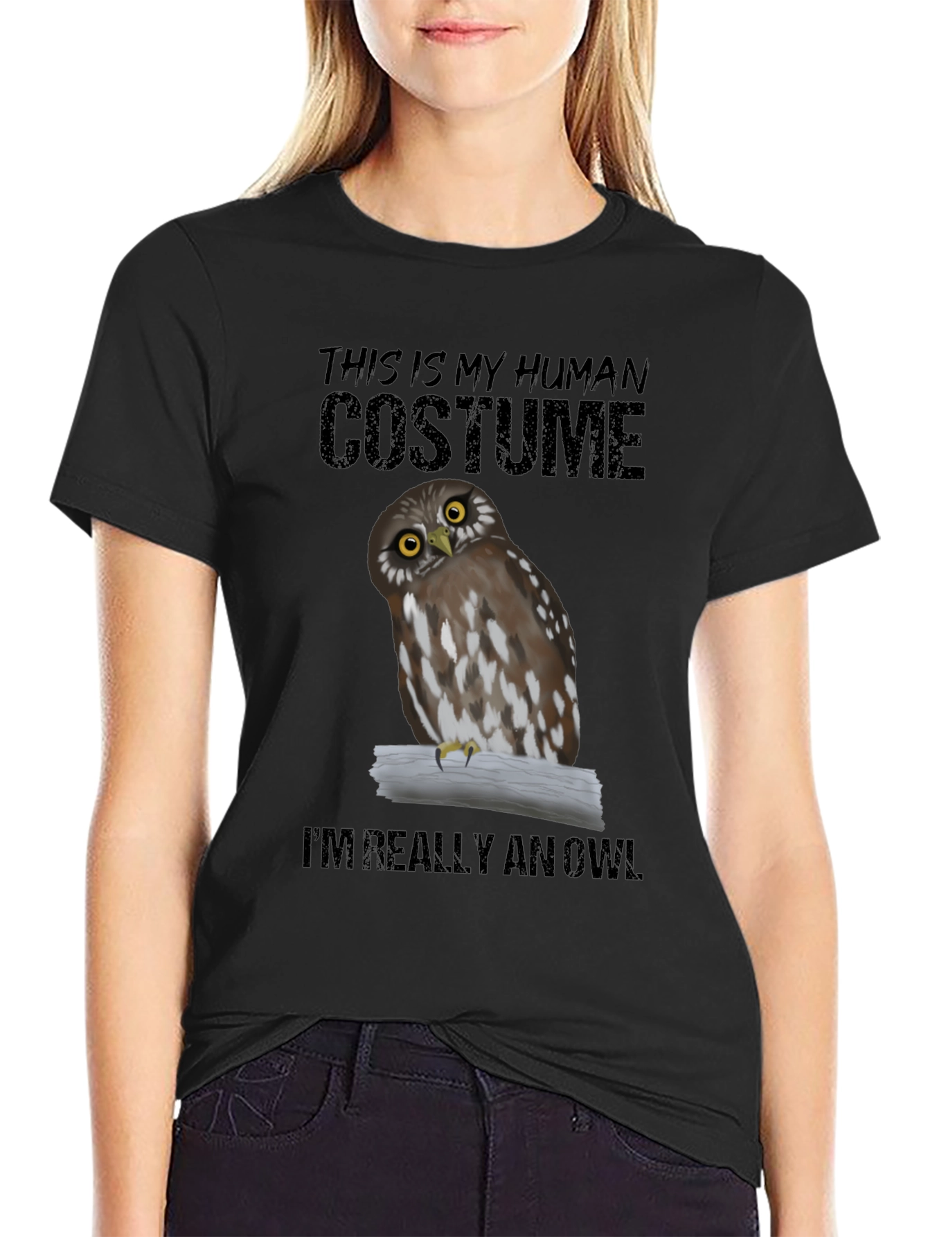 Camiseta Disfraz de Búho: Soy Realmente un Búho