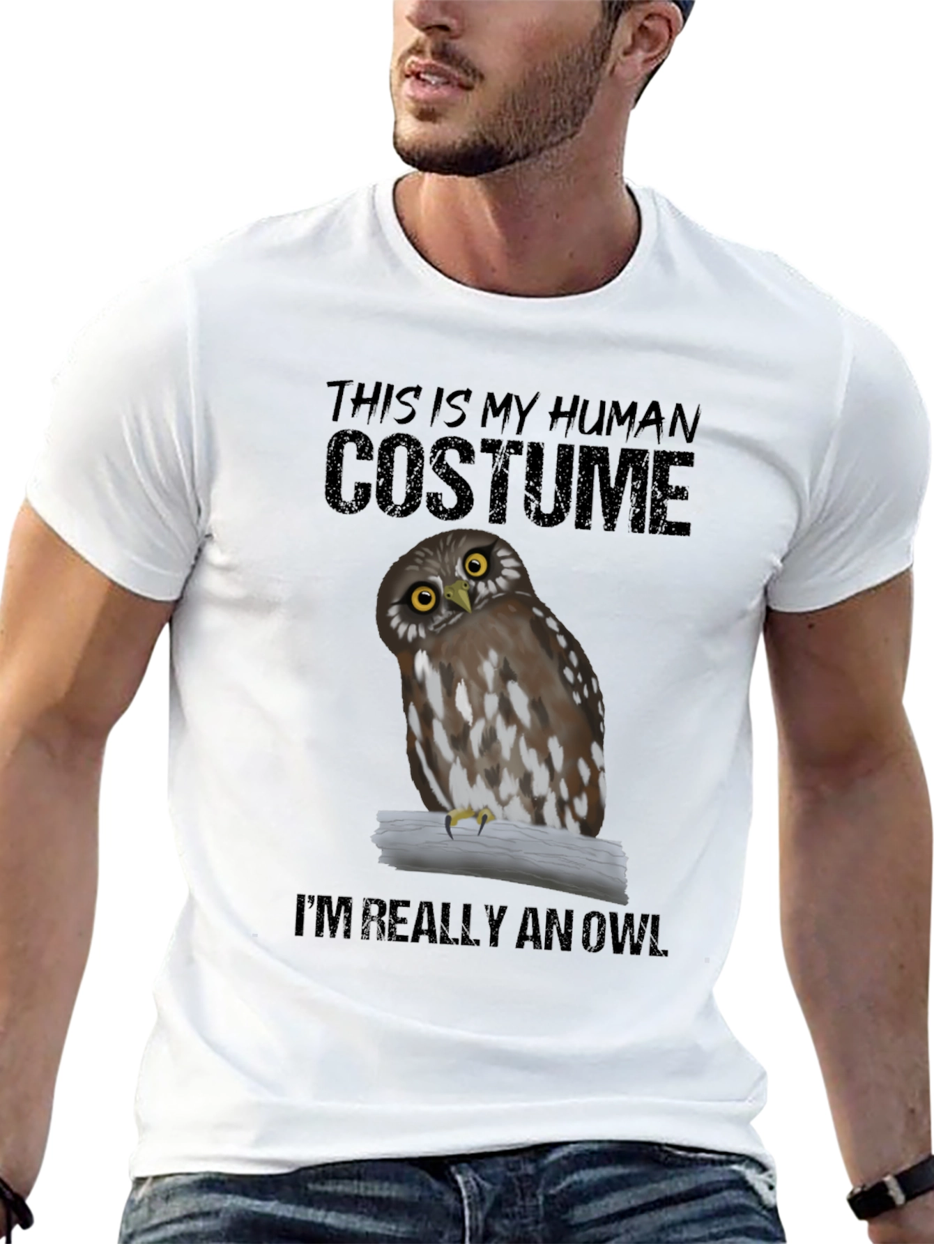 Camiseta Disfraz de Búho: Soy Realmente un Búho