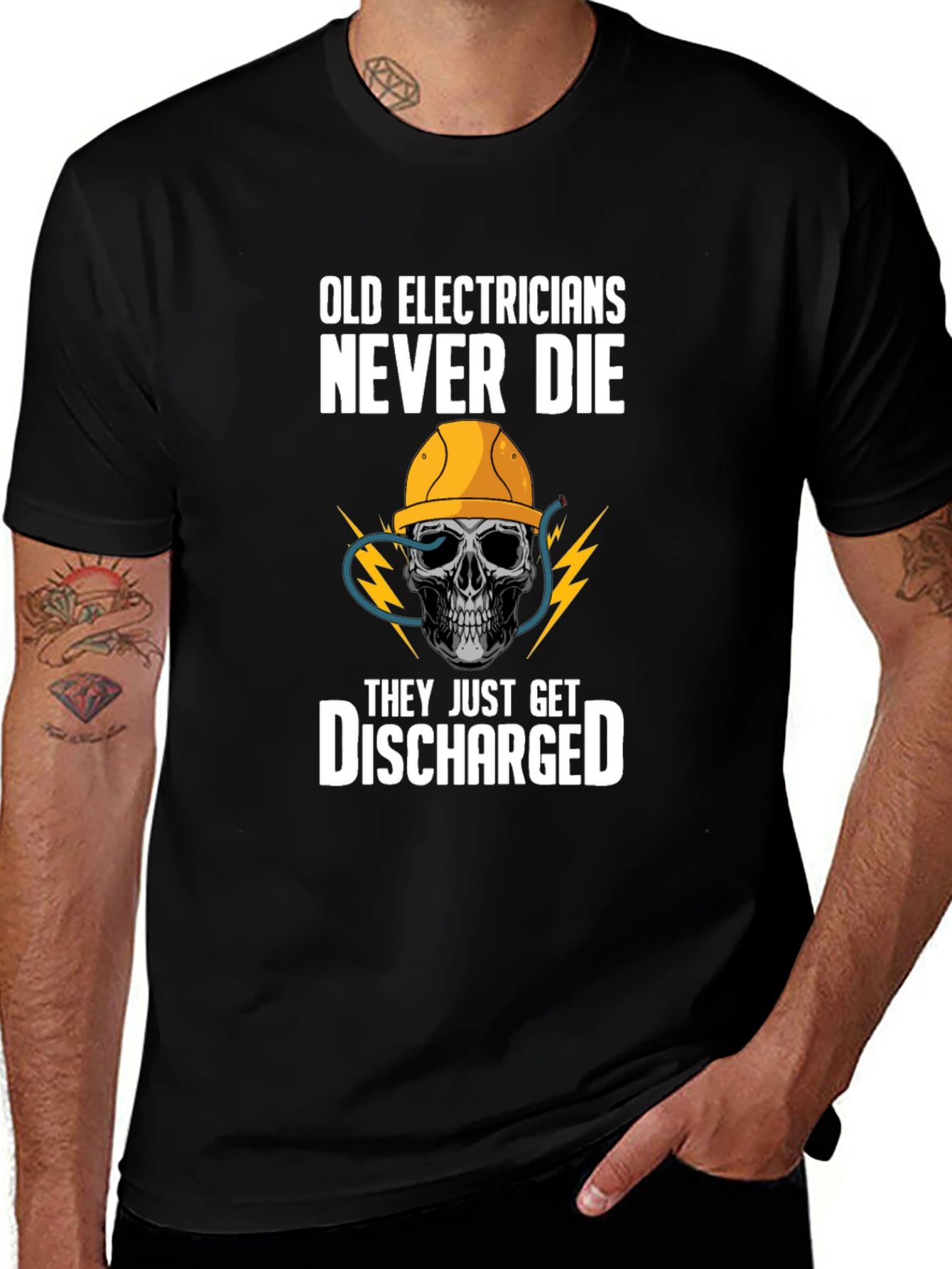 Camiseta Electricistas Viejos Nunca Mueren