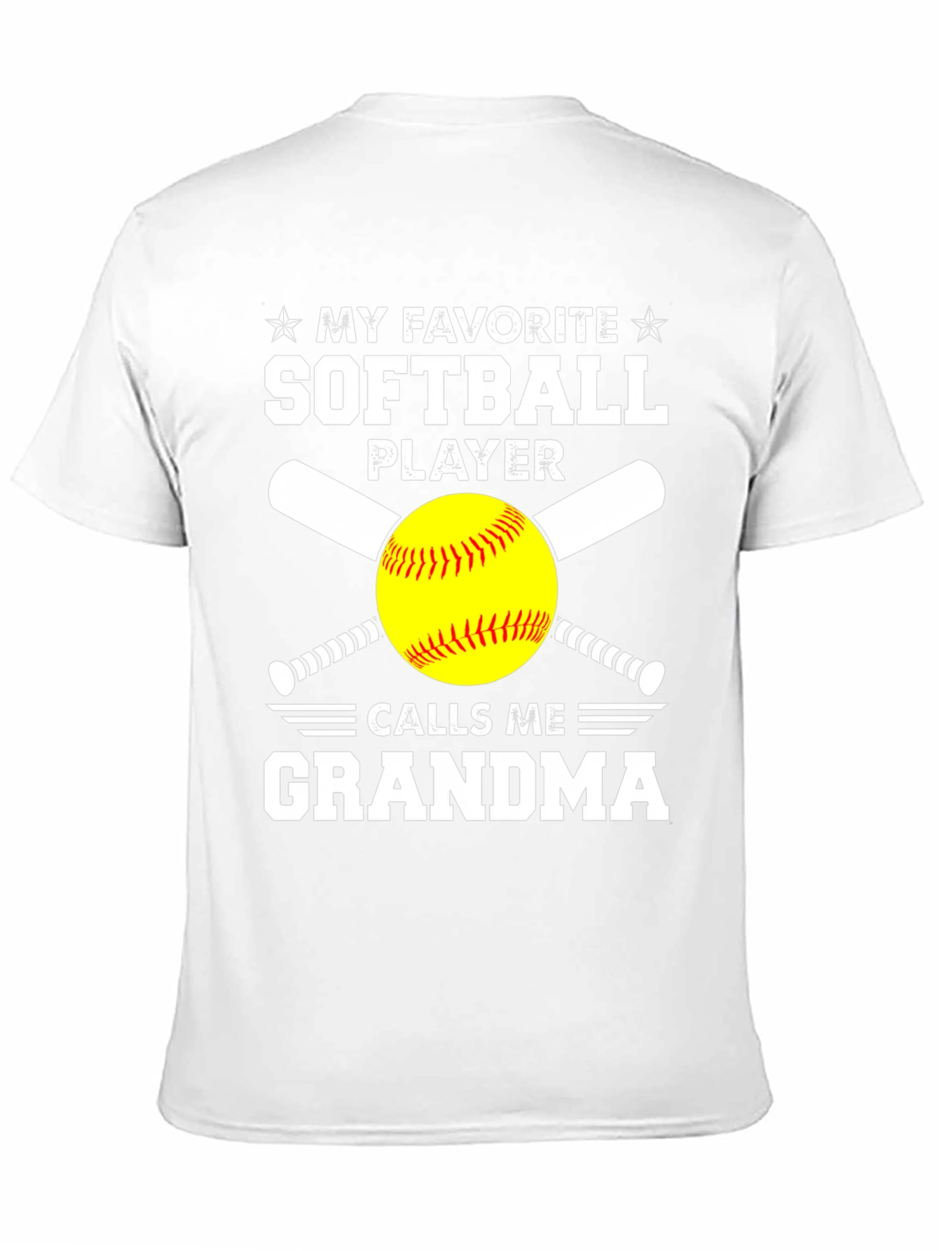 Camiseta Mi Jugador de Softbol Favorito Me Llama Abuela