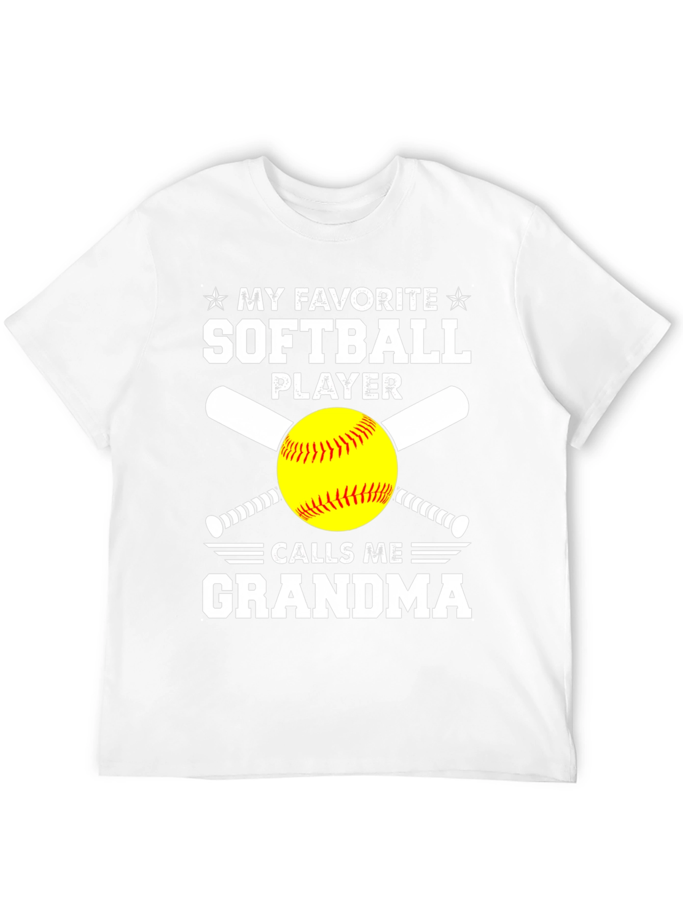 Camiseta Mi Jugador de Softbol Favorito Me Llama Abuela