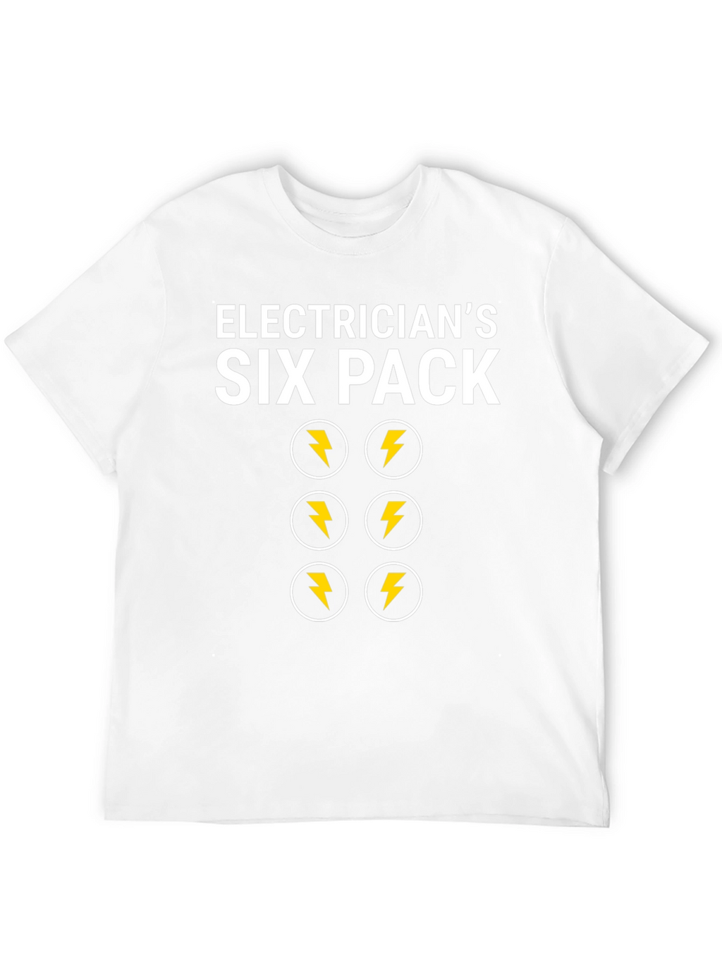 Camiseta Electricista Six Pack Divertida