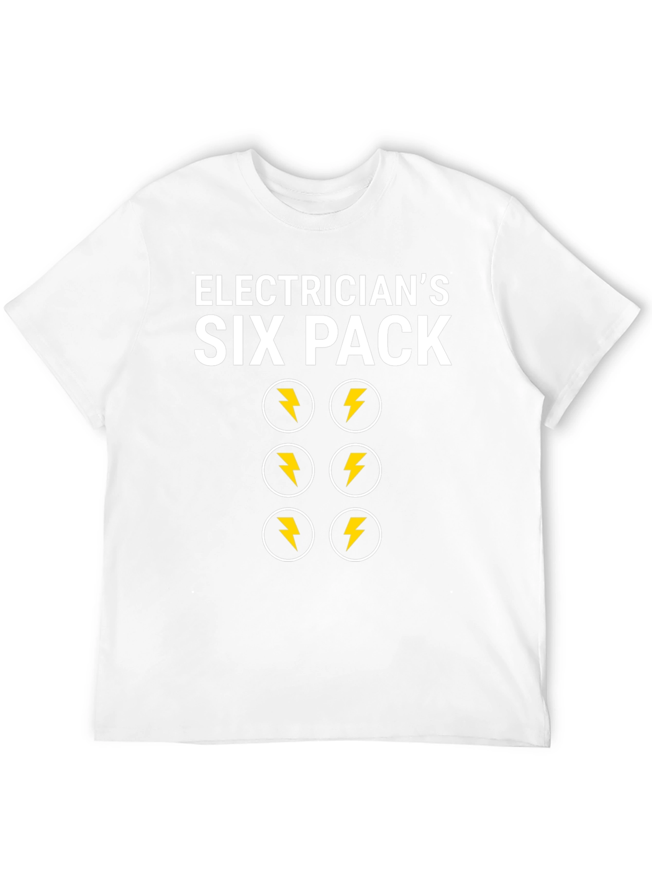 Camiseta Electricista Six Pack Divertida