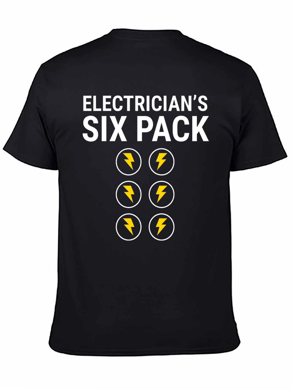 Camiseta Electricista Six Pack Divertida