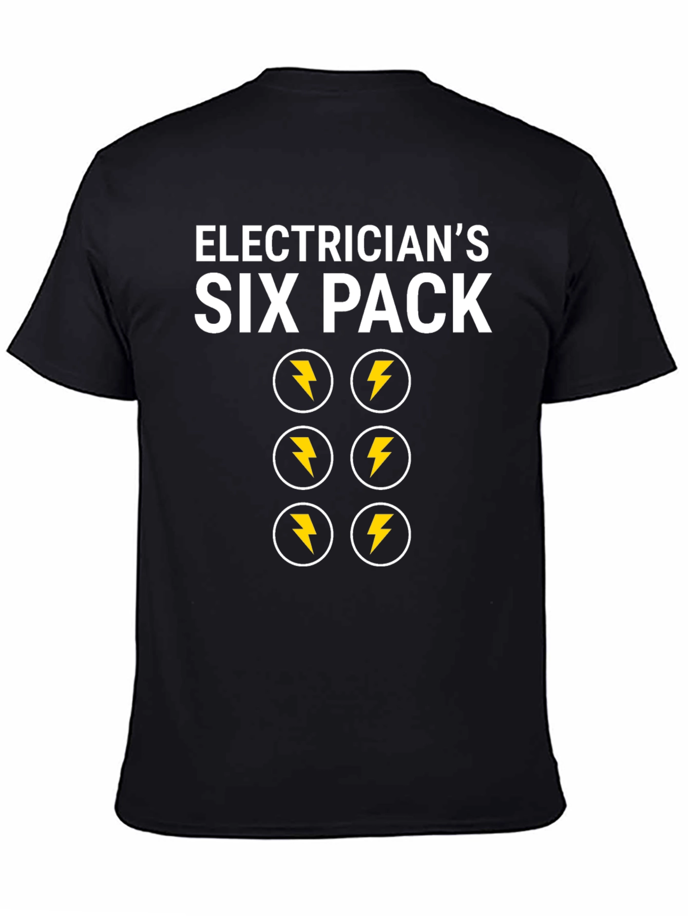 Camiseta Electricista Six Pack Divertida