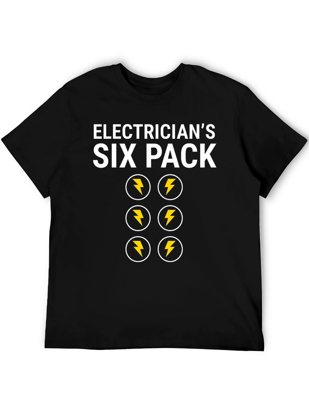 Camiseta Electricista Six Pack Divertida