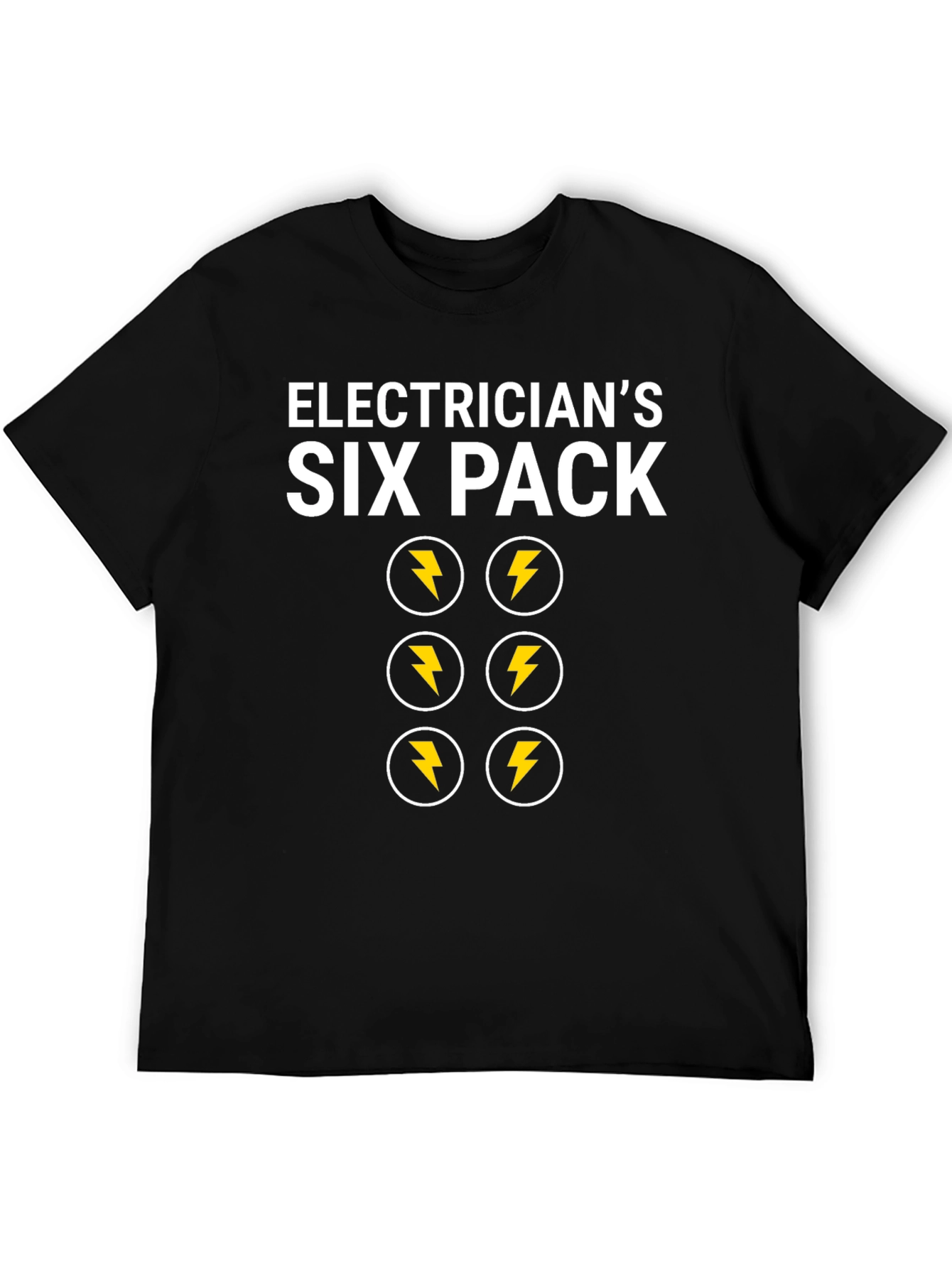 Camiseta Electricista Six Pack Divertida