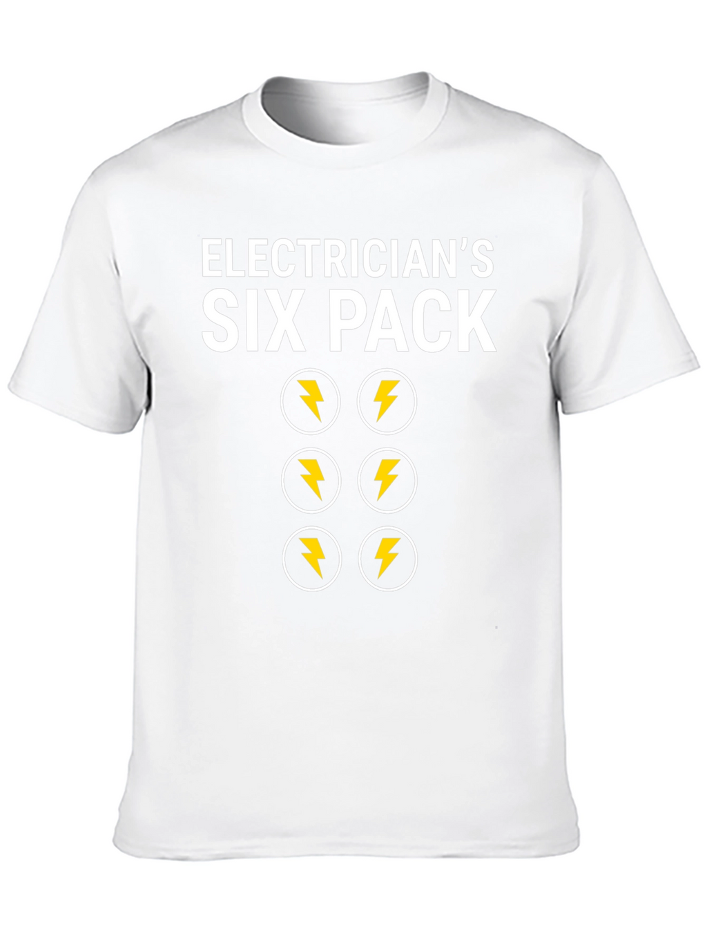 Camiseta Electricista Six Pack Divertida