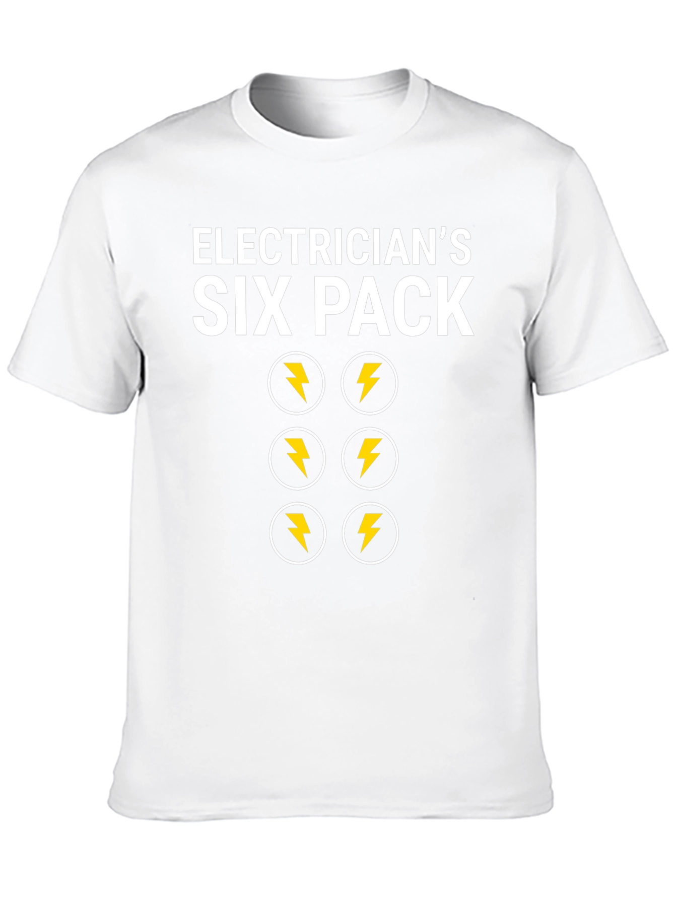 Camiseta Electricista Six Pack Divertida