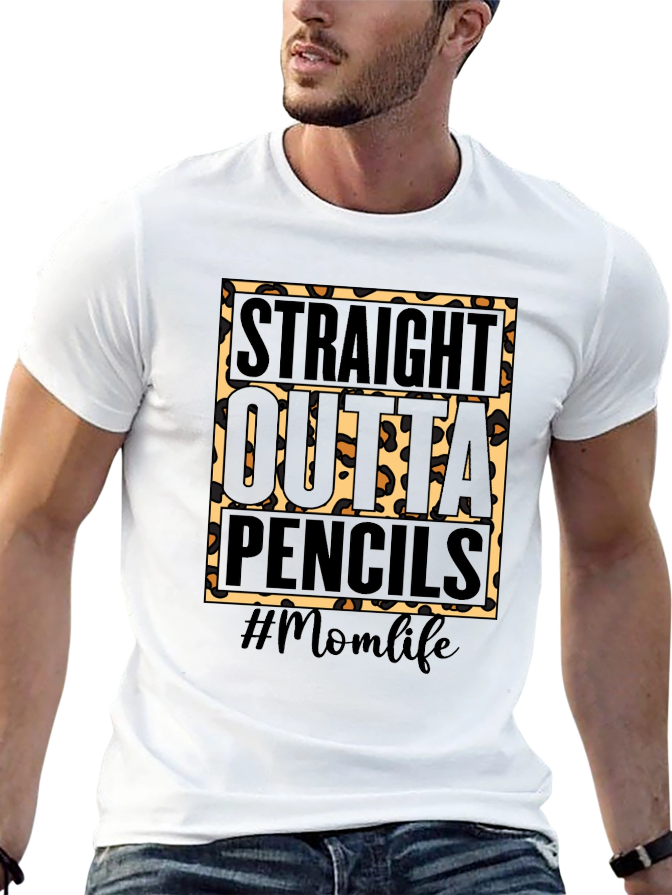 Camiseta #Momlife Straight Outta Pencils