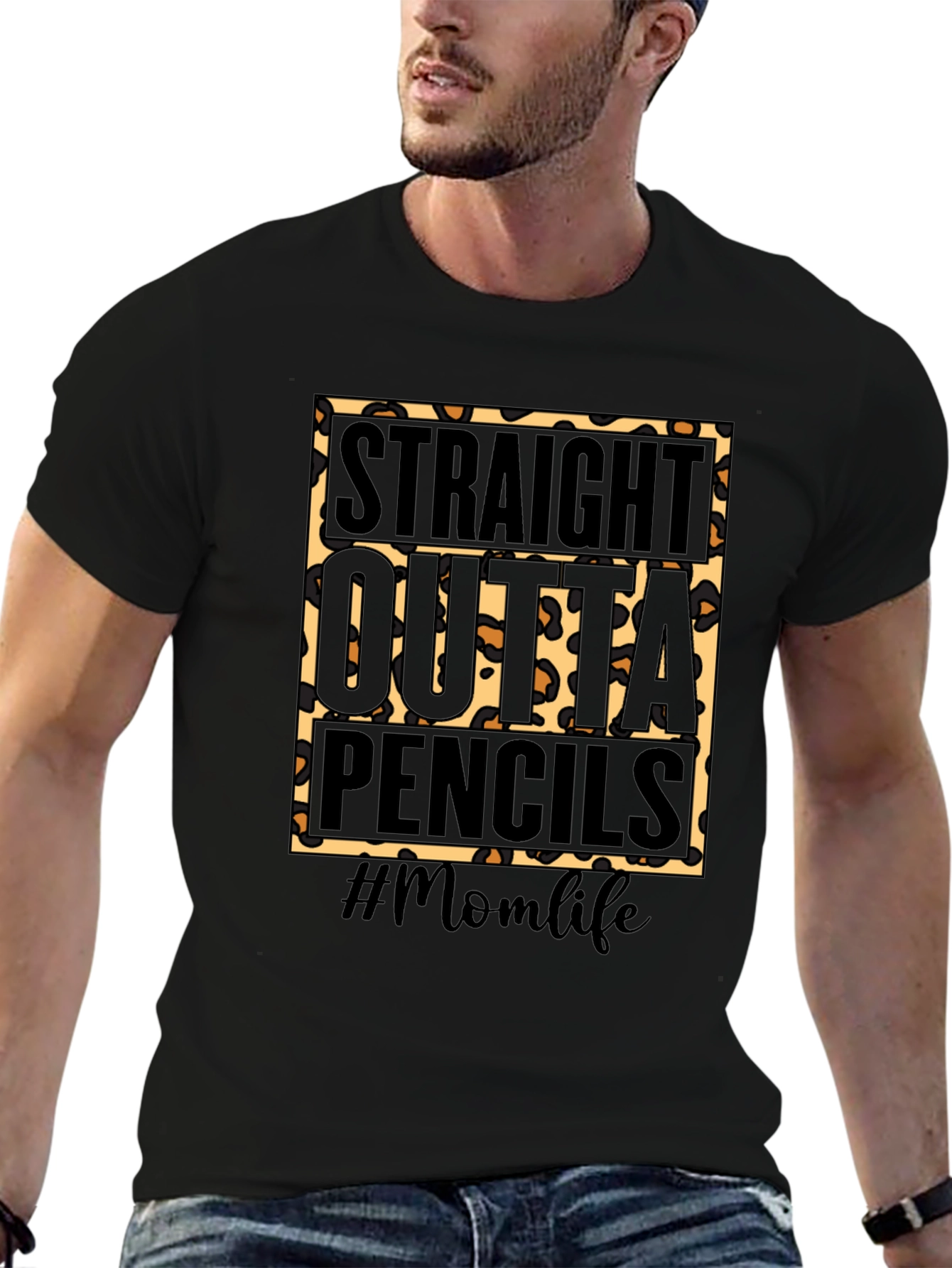 Camiseta #Momlife Straight Outta Pencils