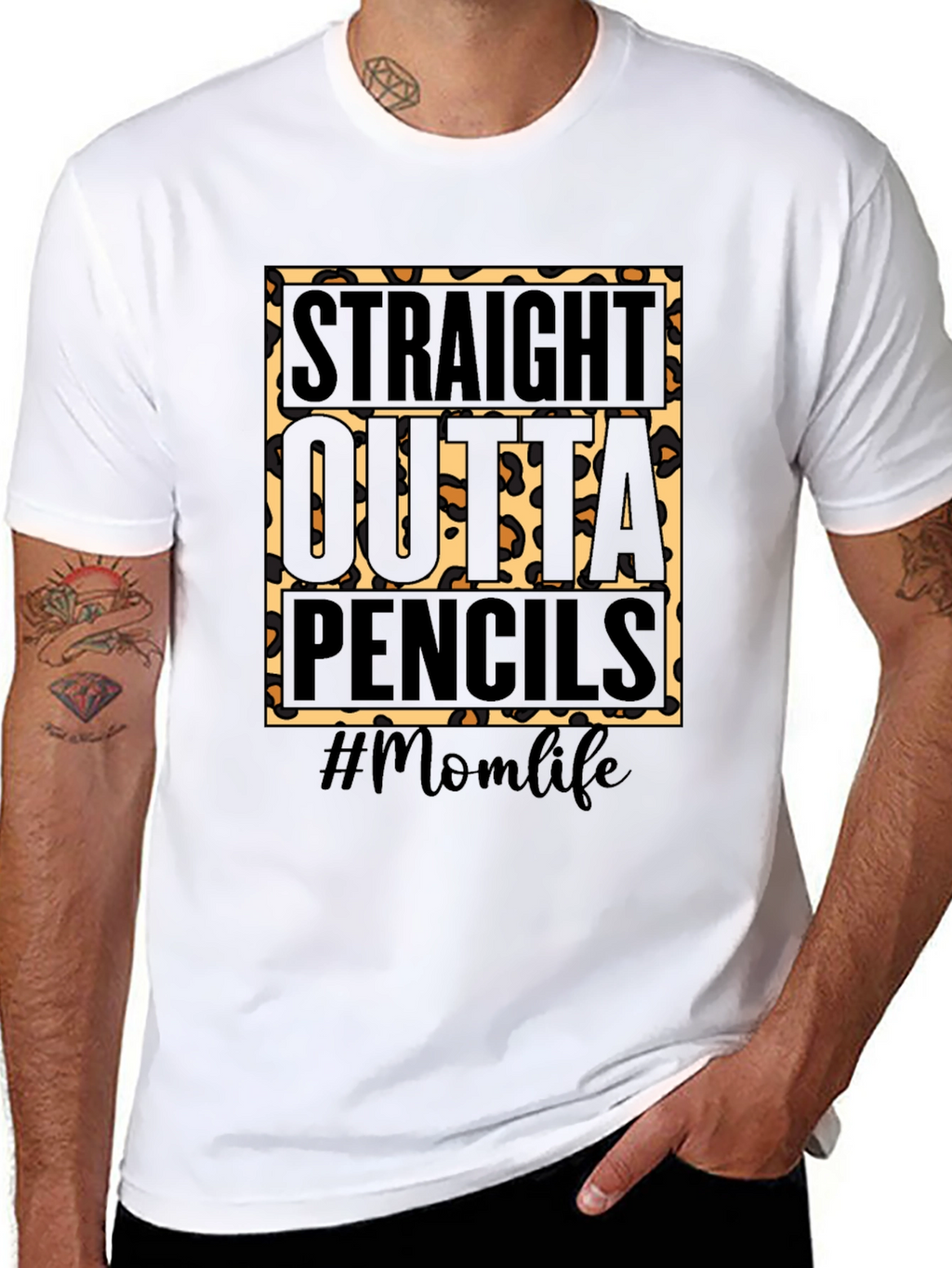 Camiseta #Momlife Straight Outta Pencils