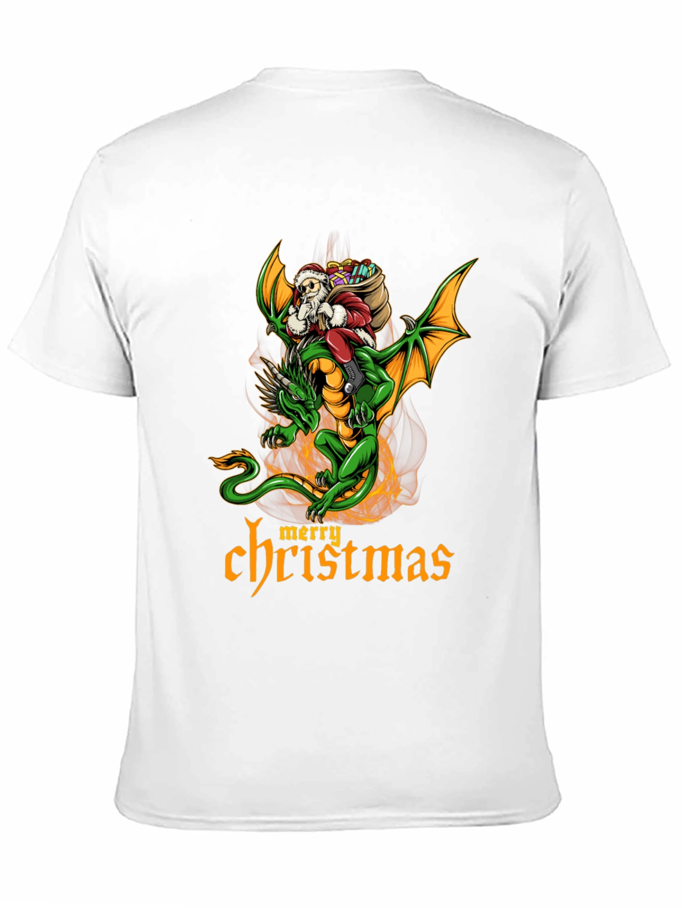 Camiseta Dragón Navideño para Hombre