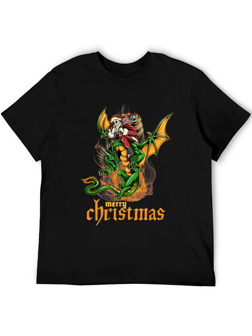 Camiseta Dragón Navideño para Hombre