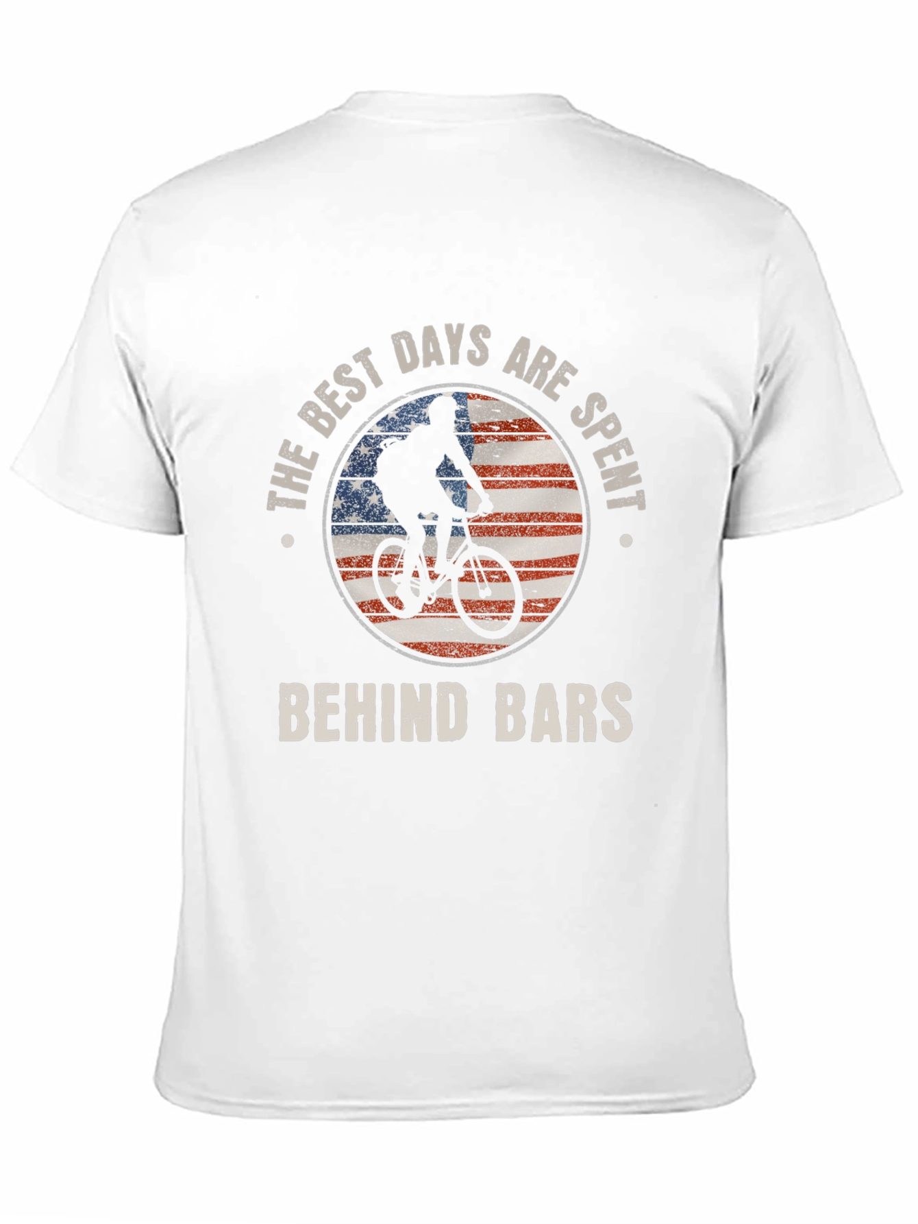 Camiseta ciclista patriótica: Días felices tras el manillar