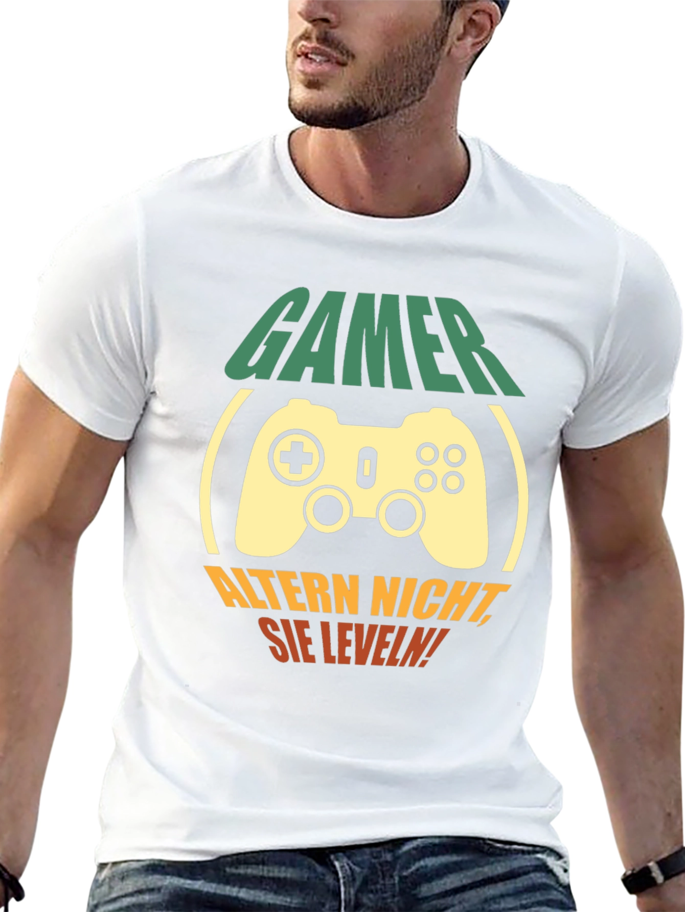 Camiseta Gamer: No Envejecen ¡Suben de Nivel!