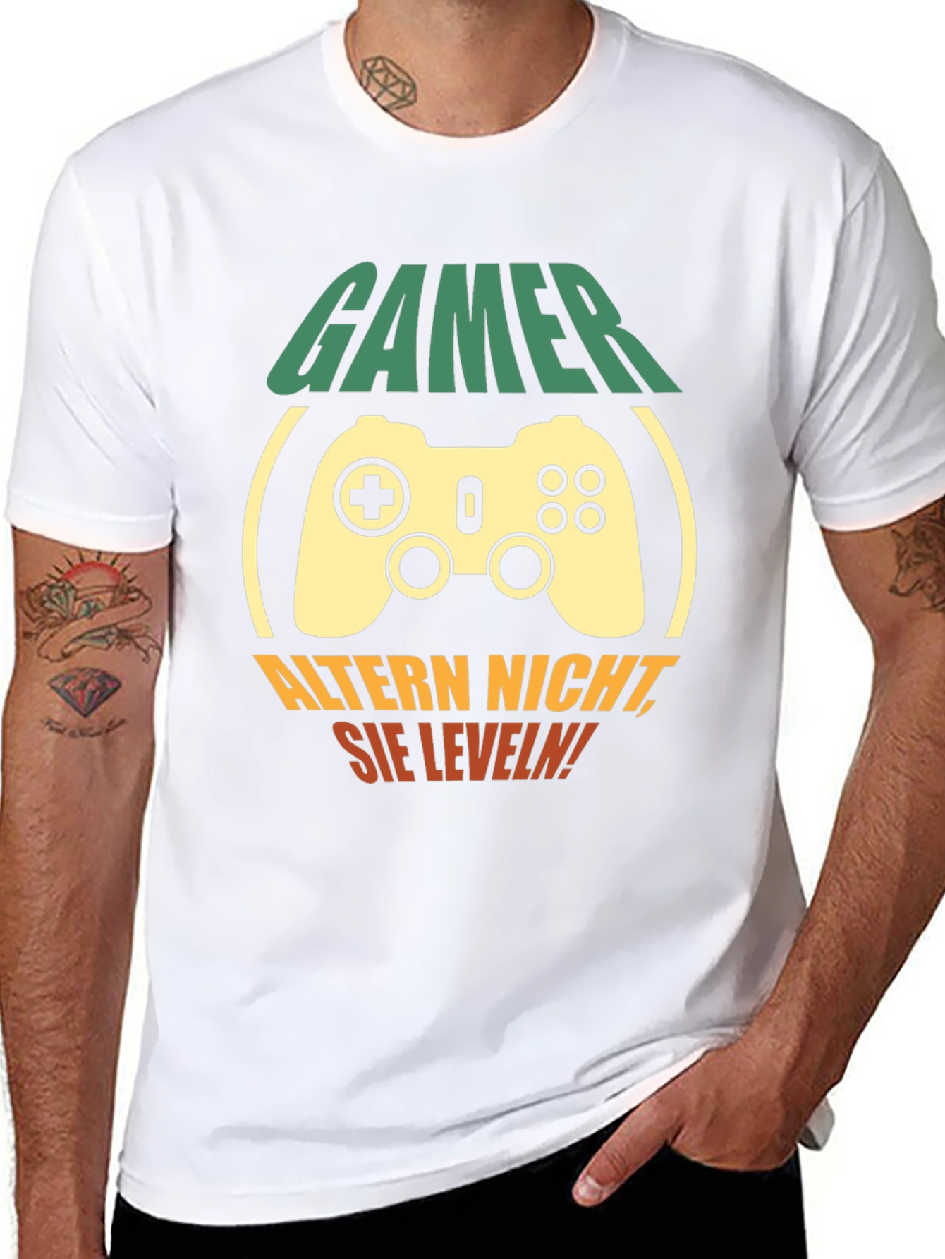 Camiseta Gamer: No Envejecen ¡Suben de Nivel!