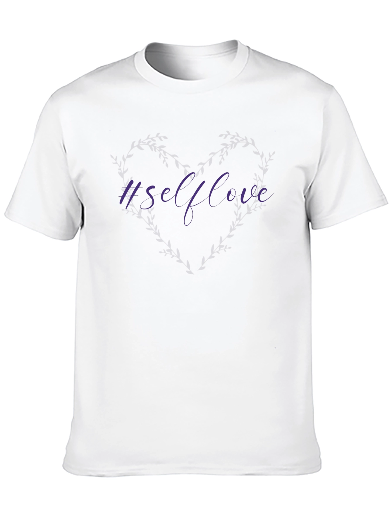 Camiseta Negra #Selflove Estilo Casual