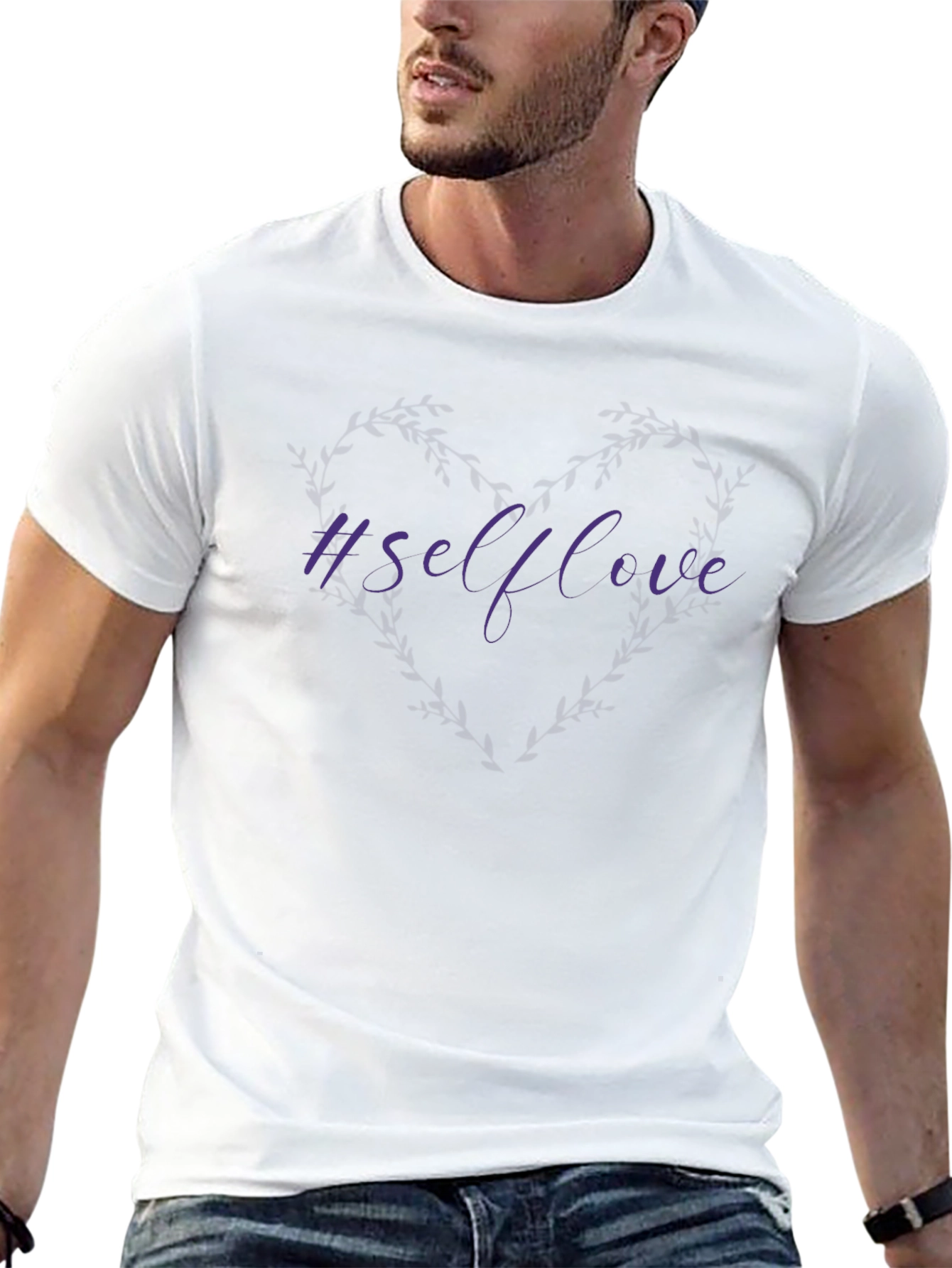 Camiseta Negra #Selflove Estilo Casual