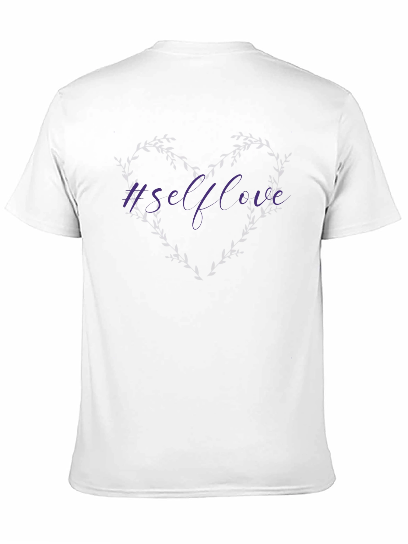 Camiseta Negra #Selflove Estilo Casual