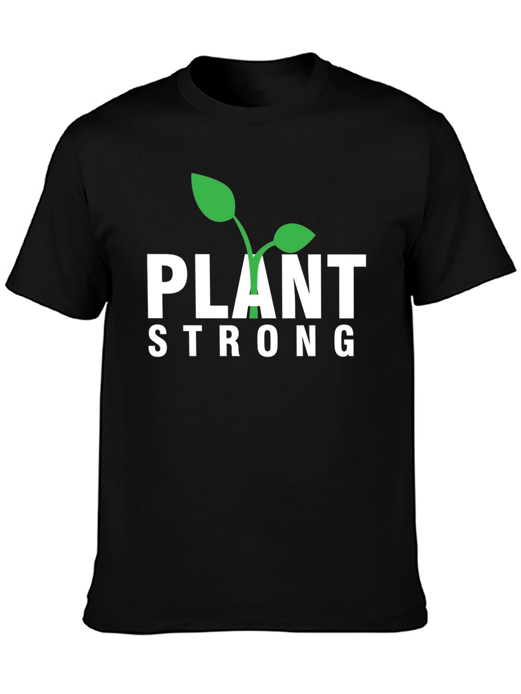 Camiseta Negra Plant Strong para Hombre