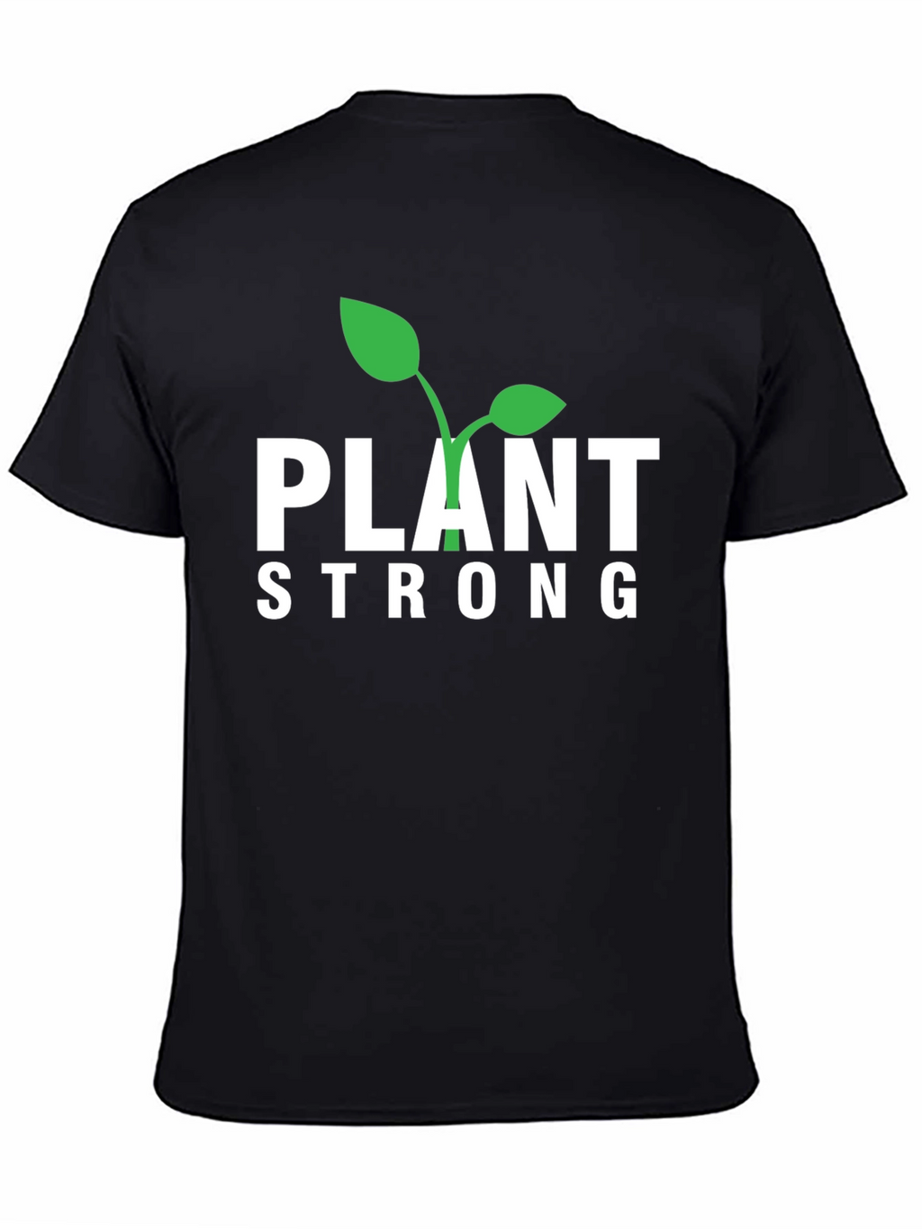 Camiseta Negra Plant Strong para Hombre