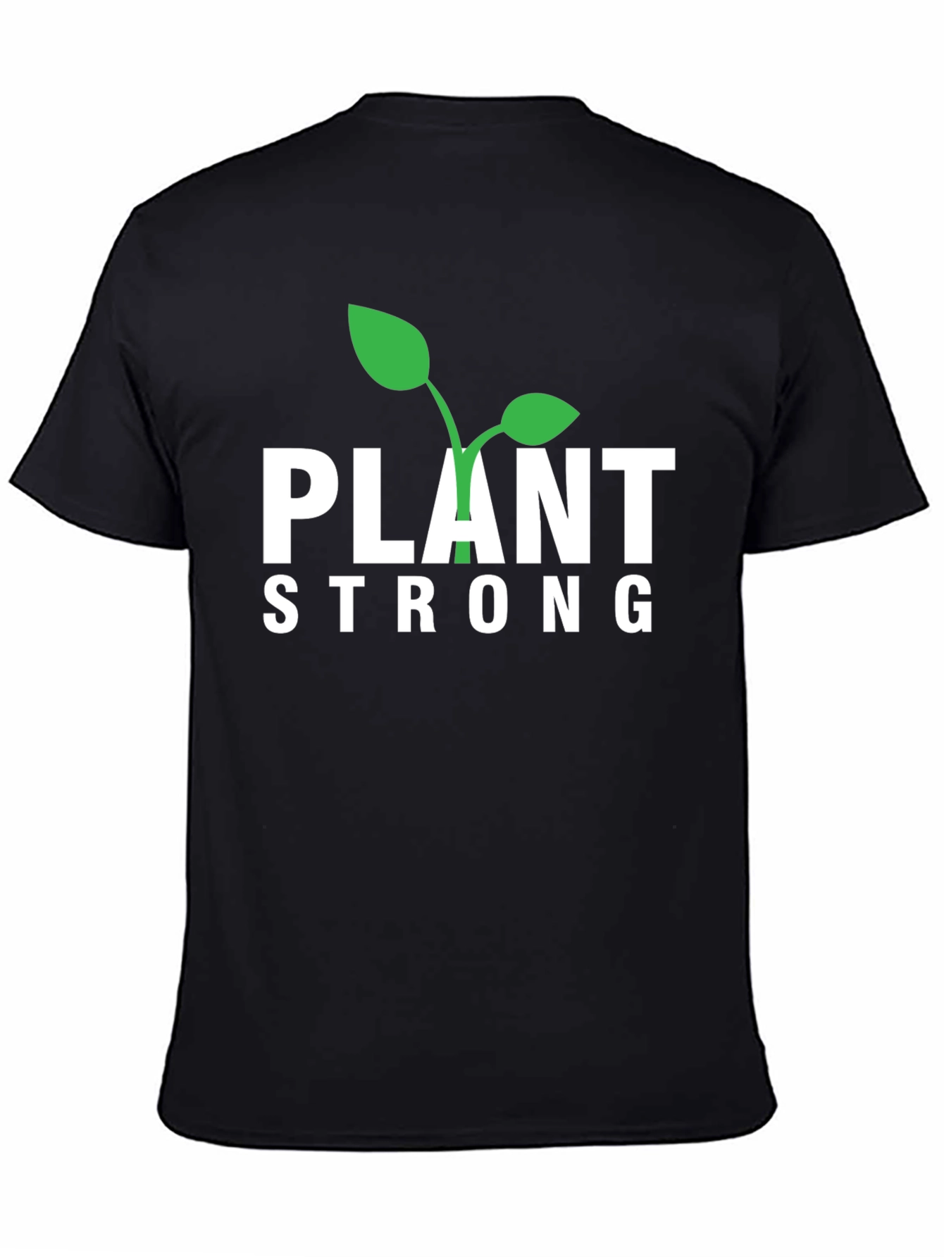 Camiseta Negra Plant Strong para Hombre