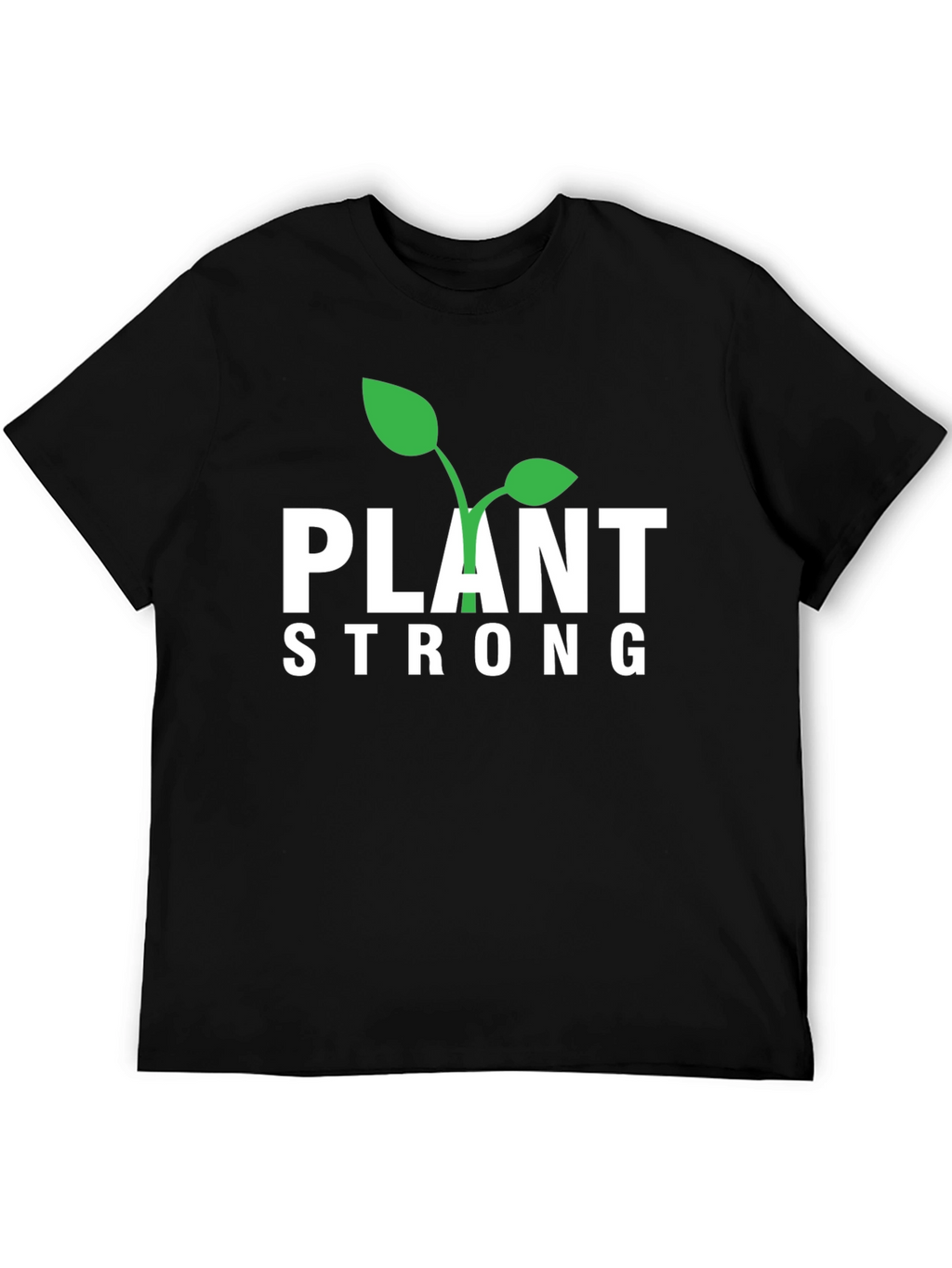 Camiseta Negra Plant Strong para Hombre