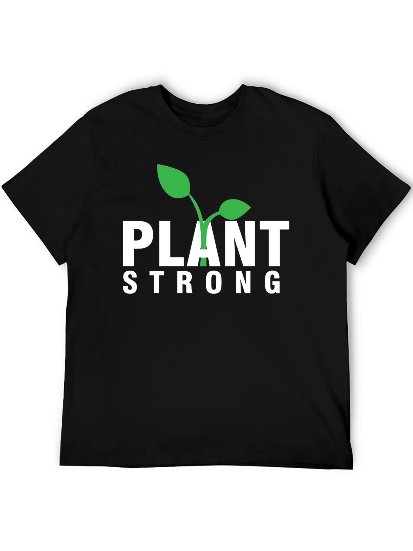 Camiseta Negra Plant Strong para Hombre