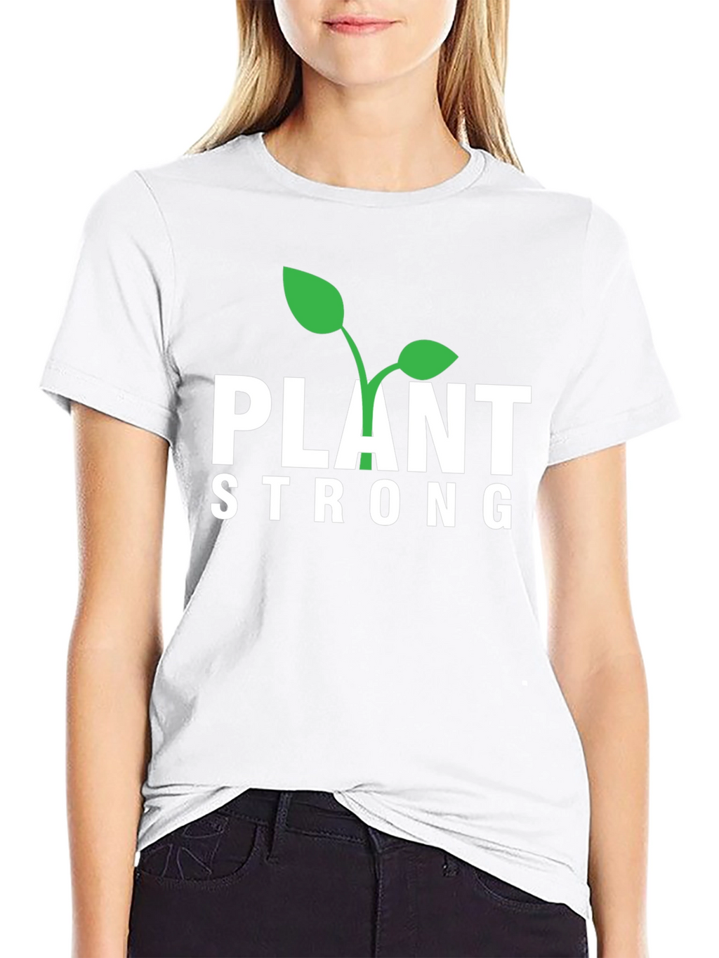 Camiseta Negra Plant Strong para Hombre