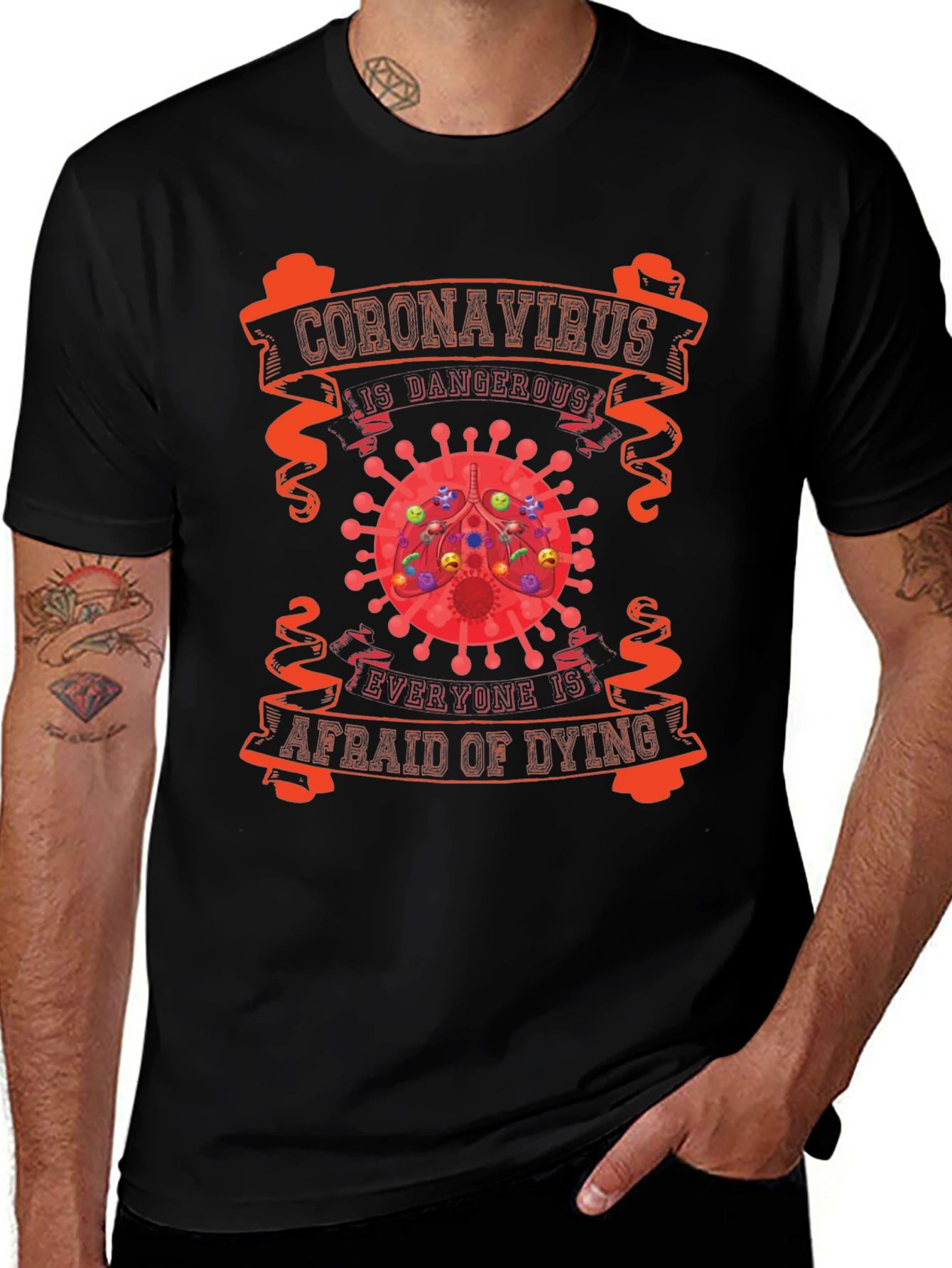 Camiseta Coronavirus Is Dangerous - Estilo Único