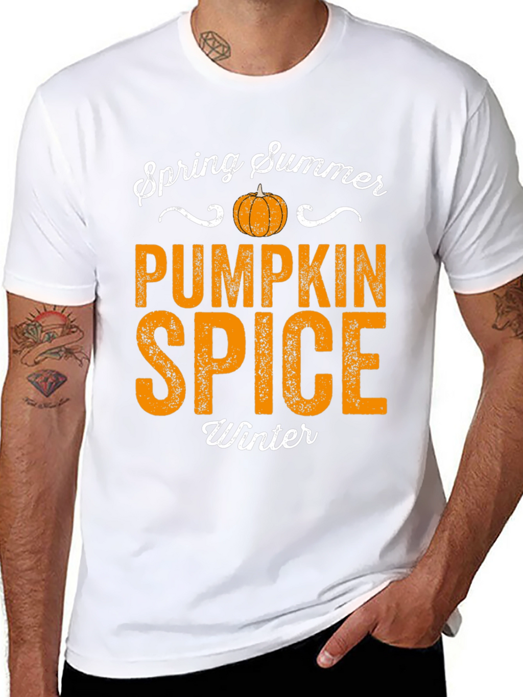Camiseta Estacional de Calabaza y Especias