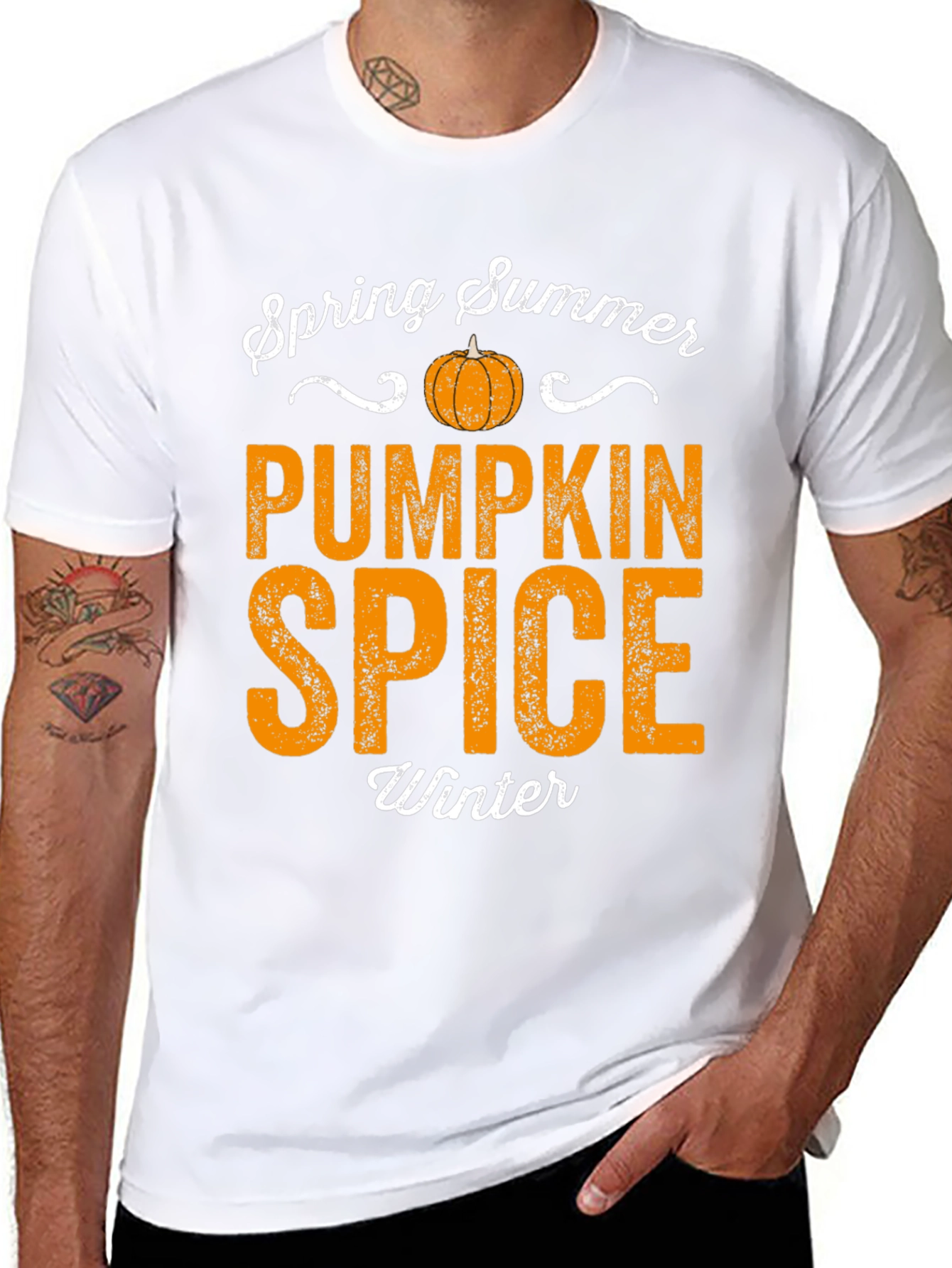 Camiseta Estacional de Calabaza y Especias