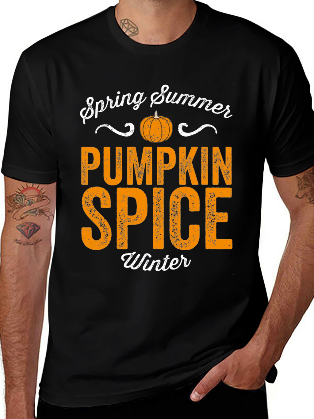 Camiseta Estacional de Calabaza y Especias