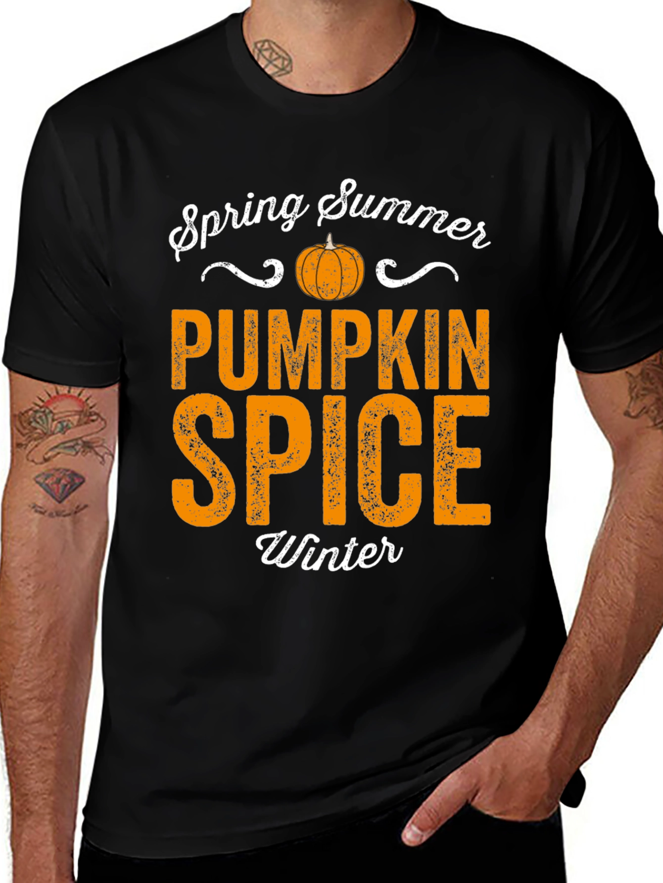 Camiseta Estacional de Calabaza y Especias