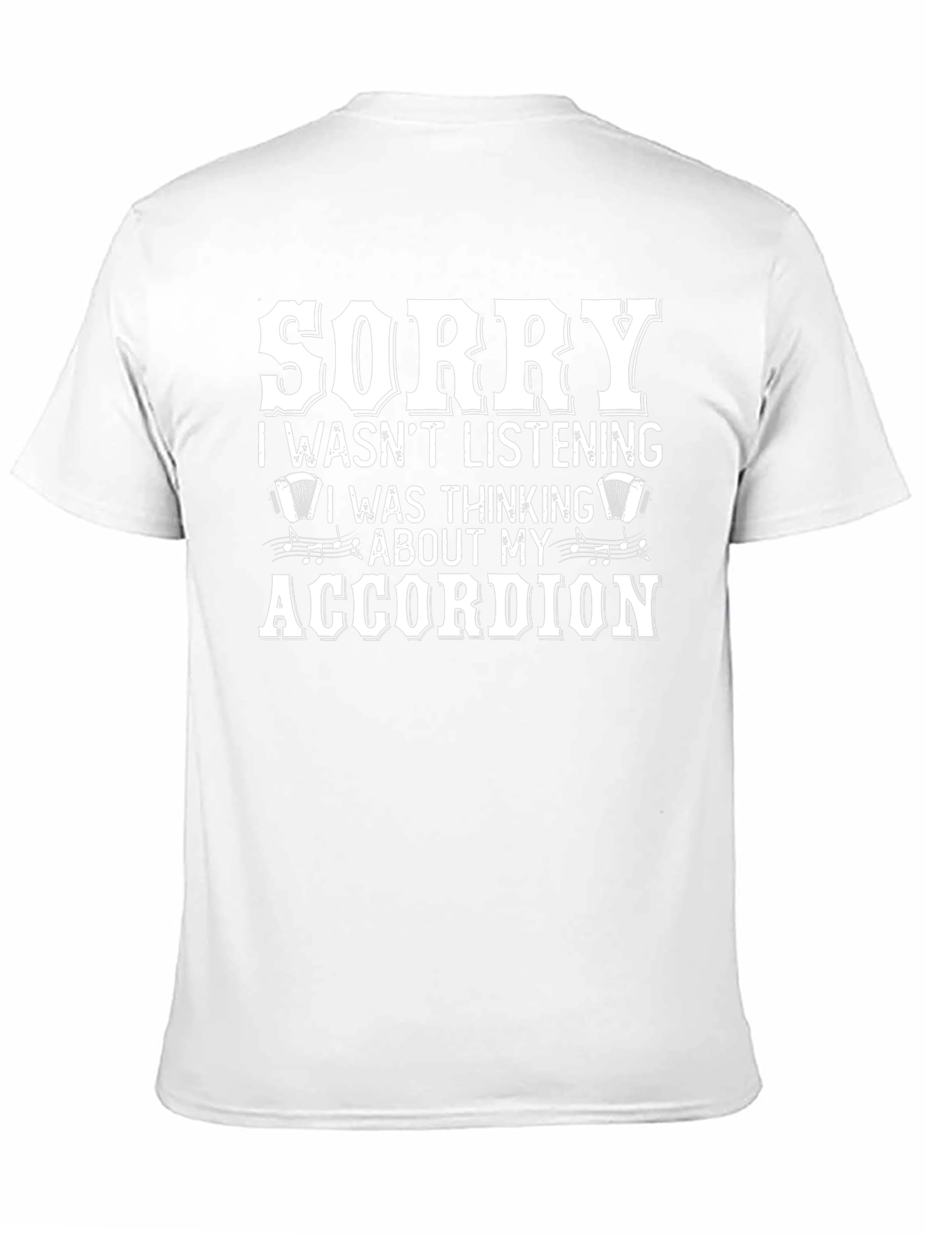 Camiseta Divertida de Acordeón - Lo Siento Estaba Pensando en Mi Acordeón