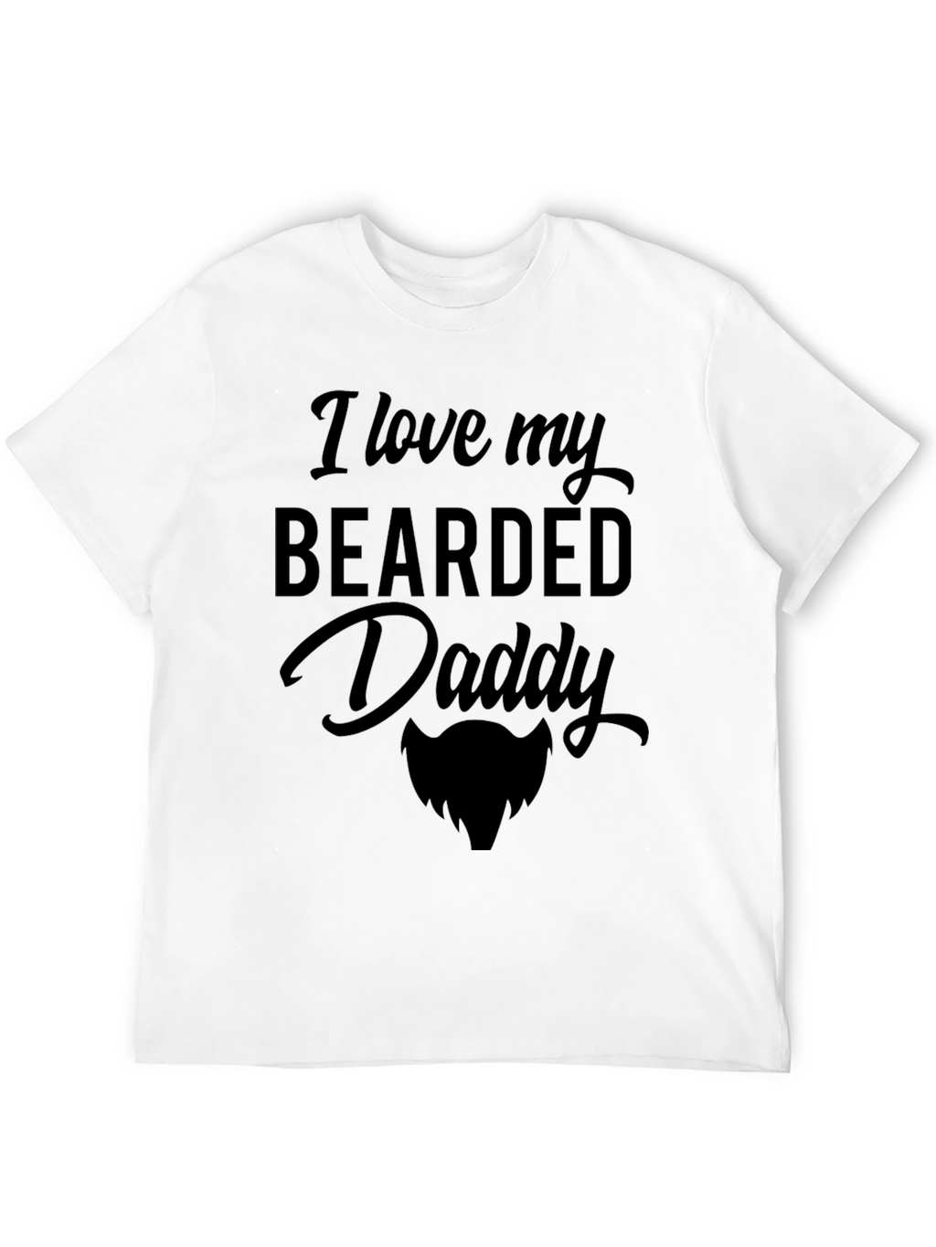 Camiseta Negra Amo a Mi Papá Barbudo