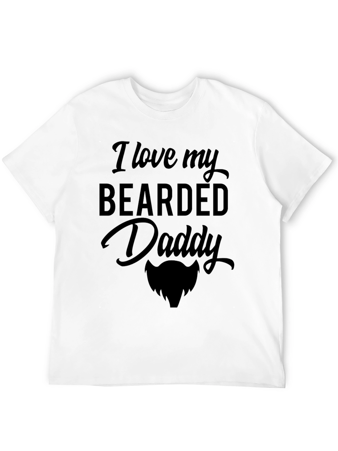 Camiseta Negra Amo a Mi Papá Barbudo