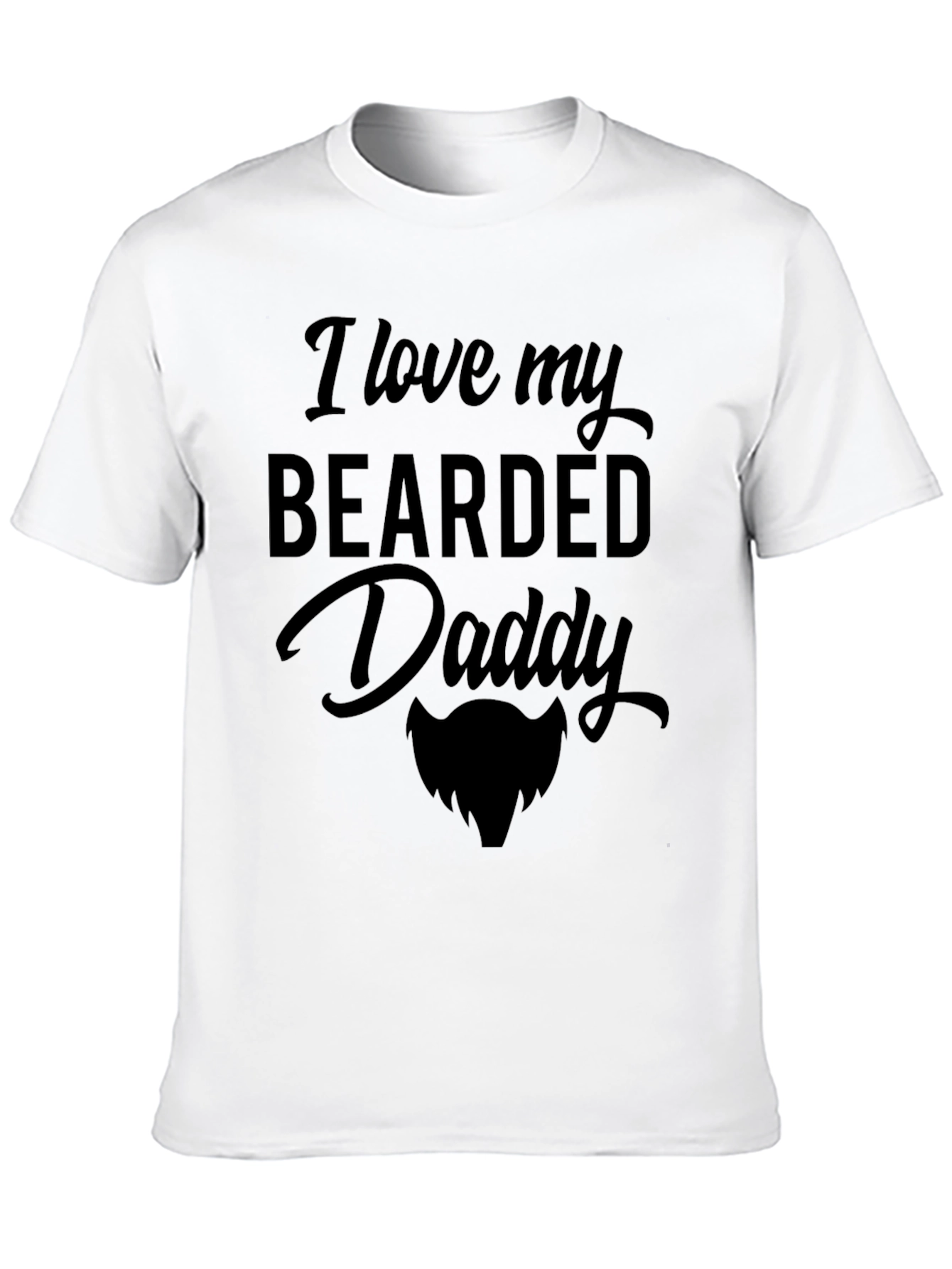 Camiseta Negra Amo a Mi Papá Barbudo