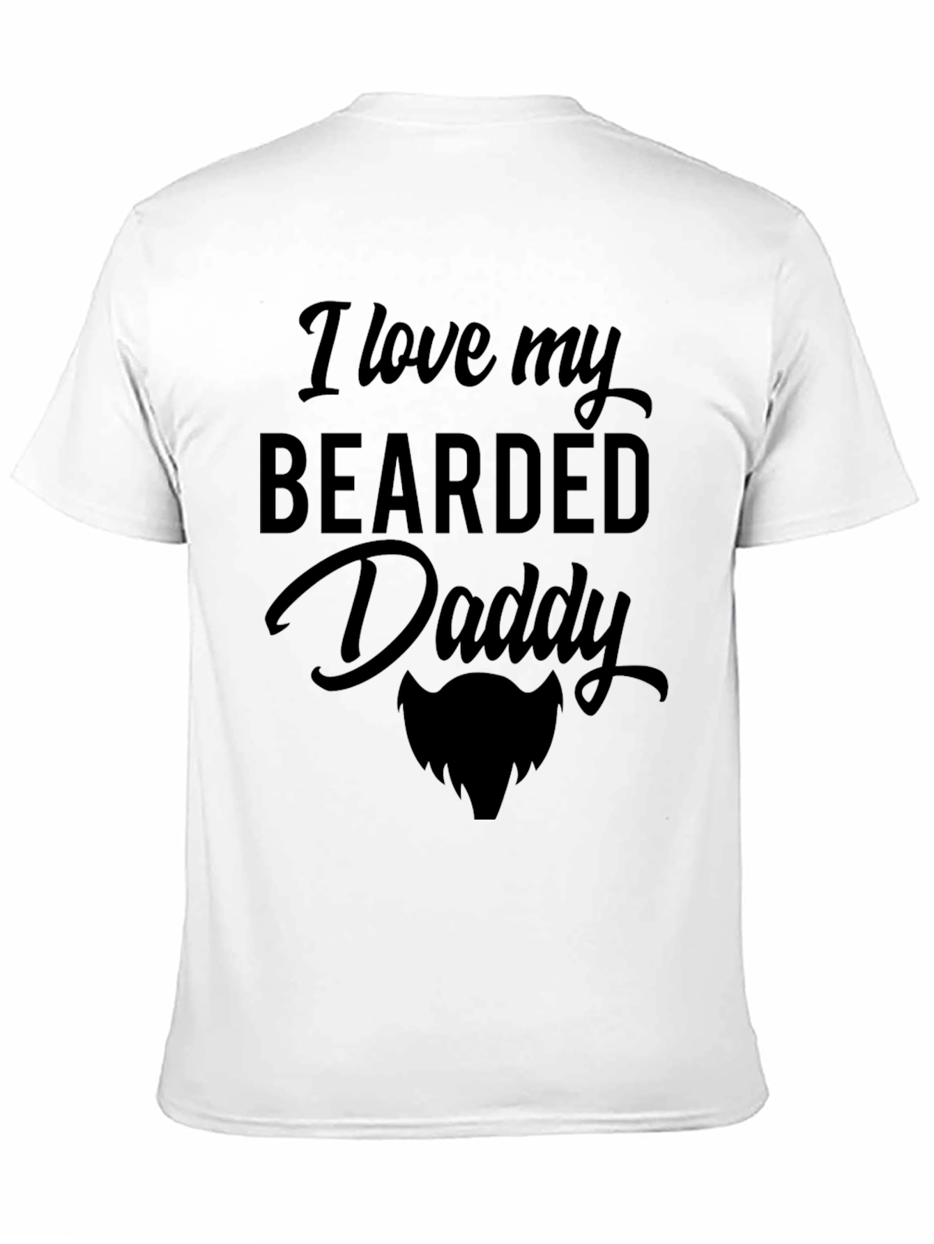 Camiseta Negra Amo a Mi Papá Barbudo