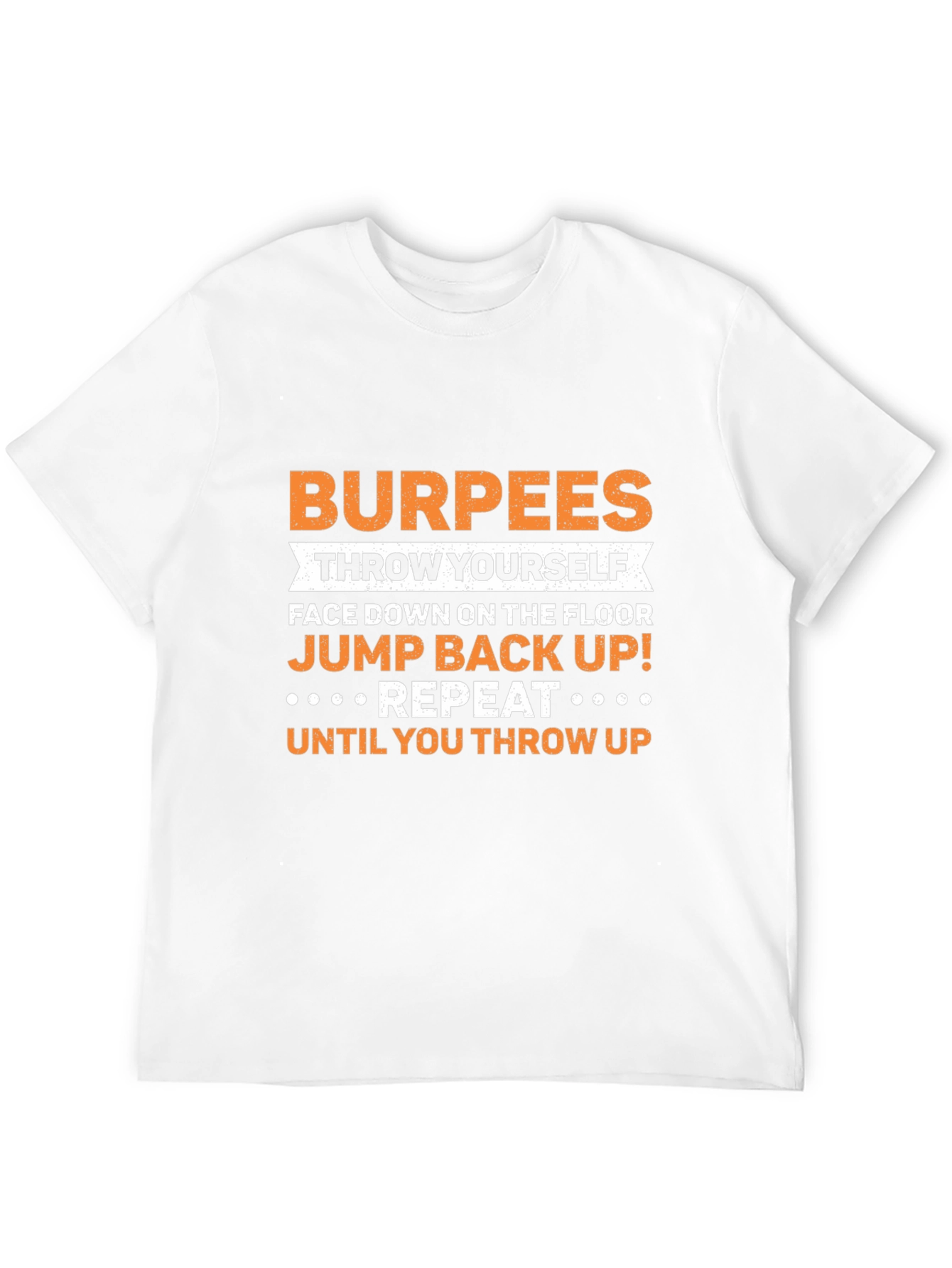 Camiseta Negra con Diseño de Ejercicio Burpees