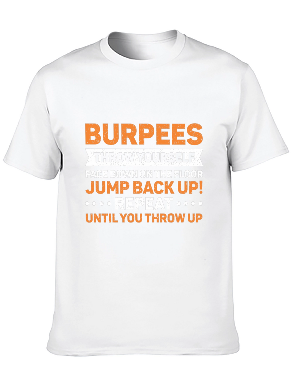 Camiseta Negra con Diseño de Ejercicio Burpees