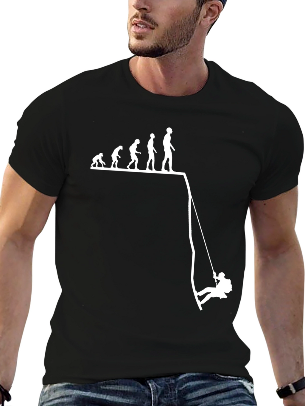 Camiseta Hombre: Evolución y Descenso en Rapel