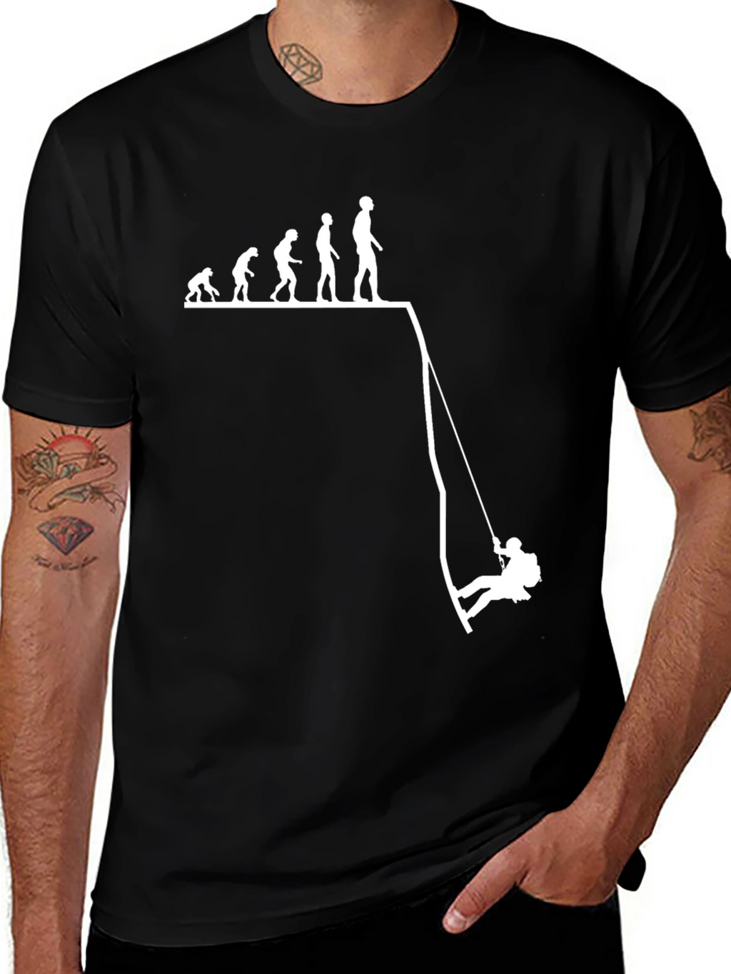 Camiseta Hombre: Evolución y Descenso en Rapel