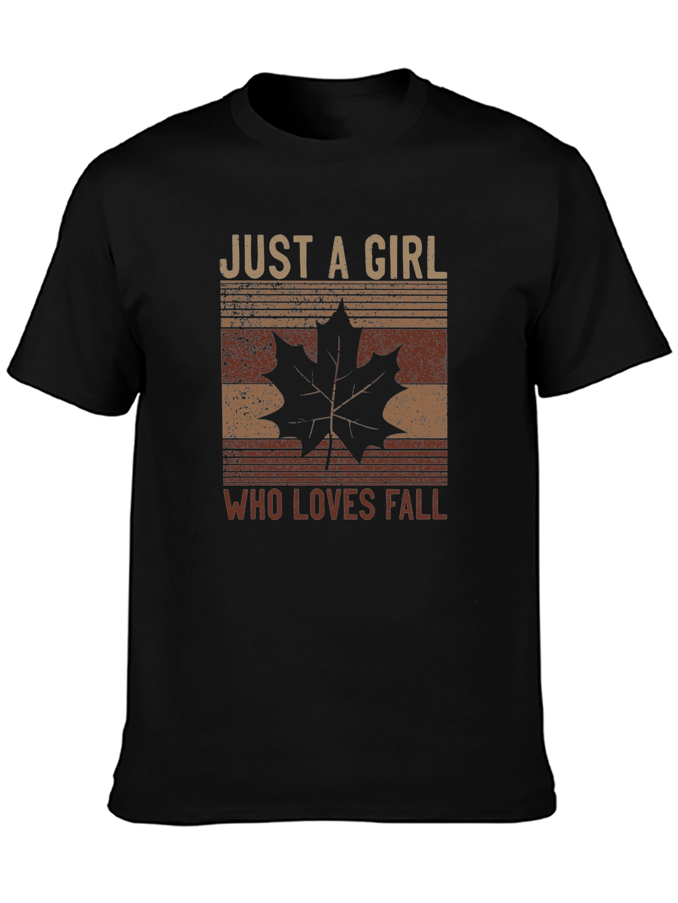 Camiseta Just a Girl Who Loves Fall para Otoño