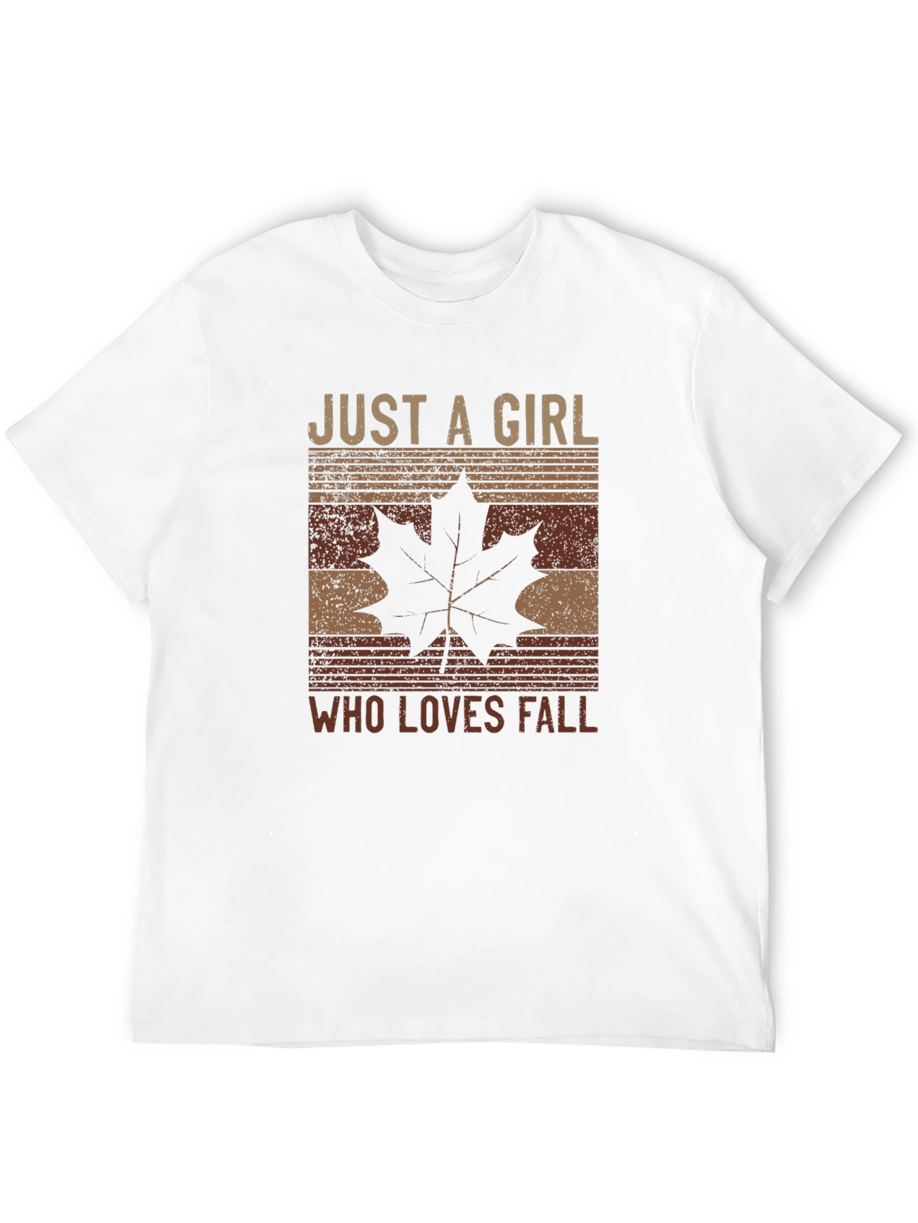 Camiseta Just a Girl Who Loves Fall para Otoño